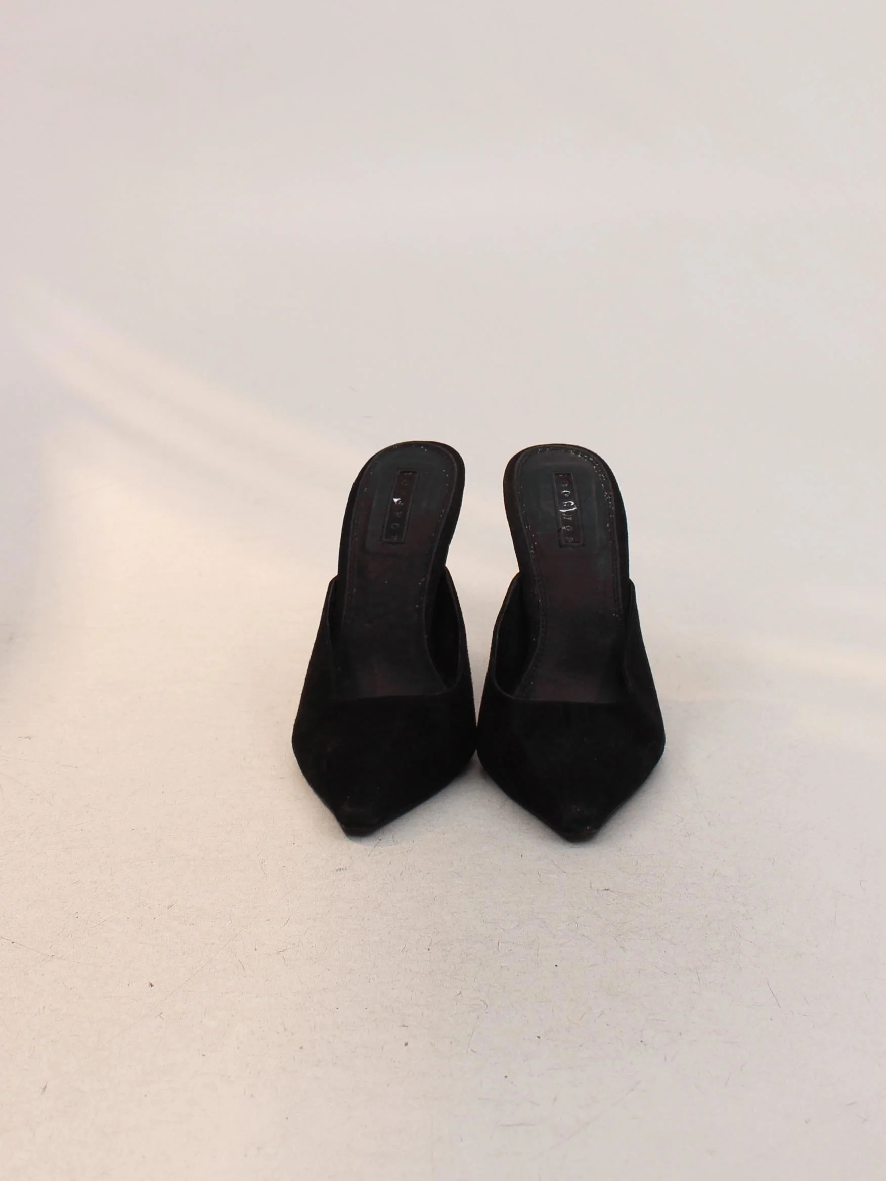 Topshop Women's Heels UK 6 Black 100% Suede Mule - Image 2