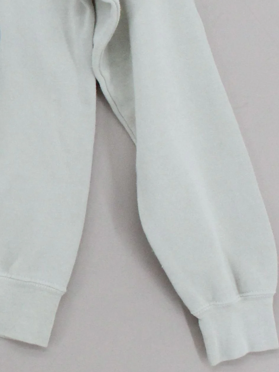 Topshop Women's Hoodie S Cream Graphic Cotton with Polyester Pullover - Image 4