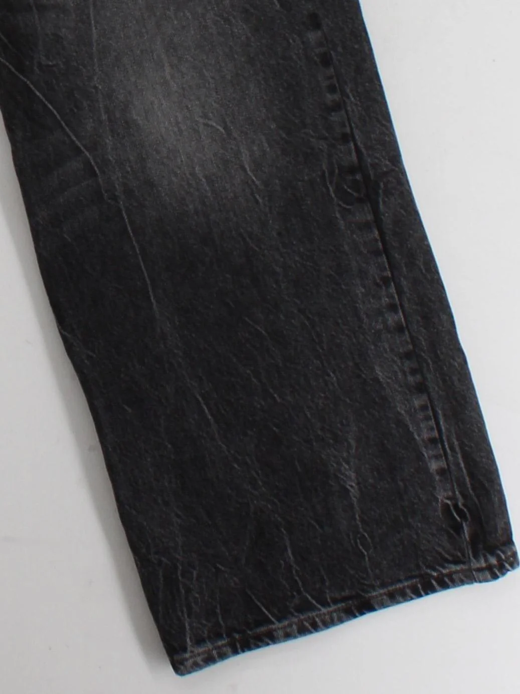 Topshop Women's Jeans W 26 in Black 100% Cotton Wide-Leg - Image 4