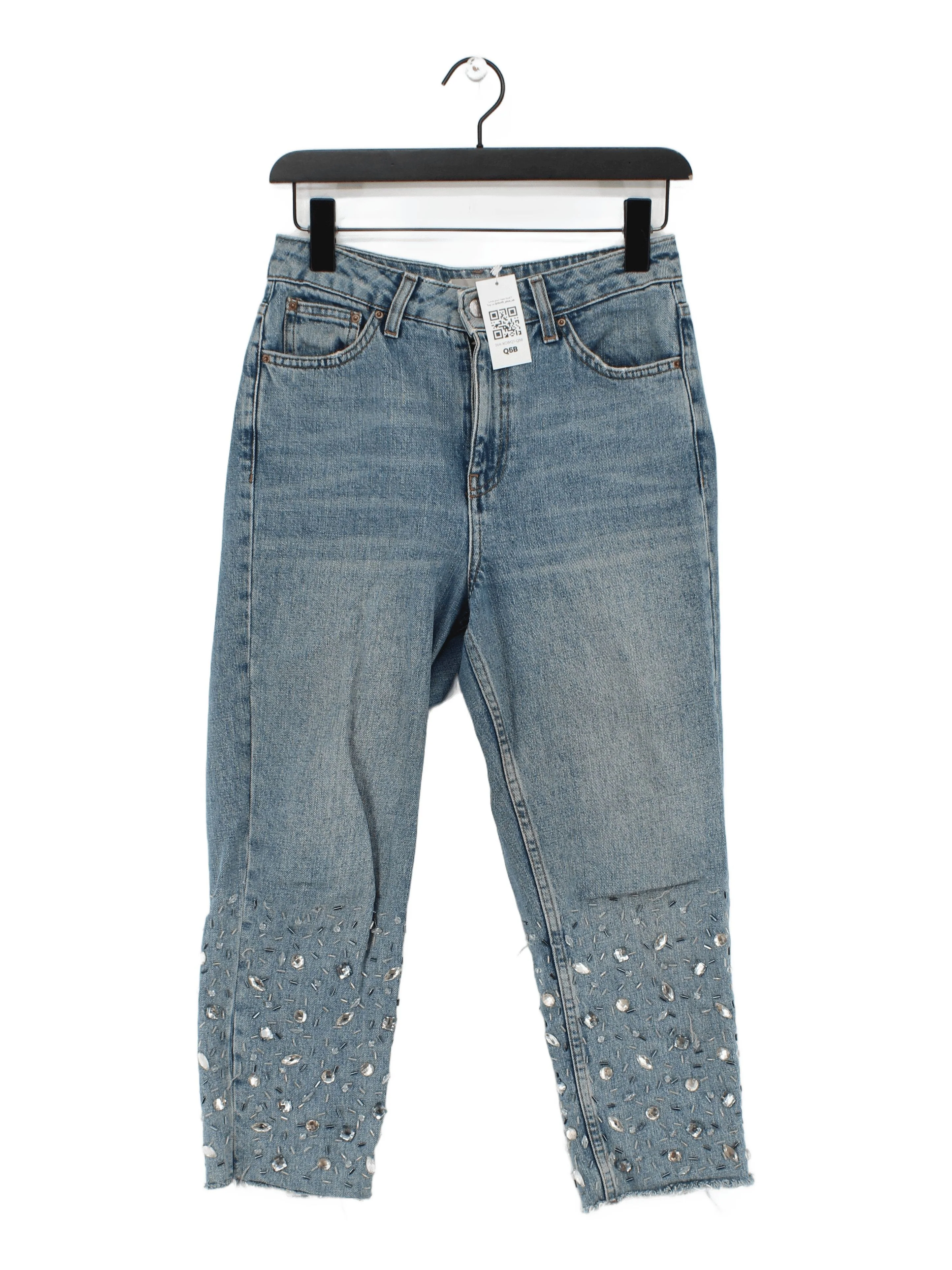 Topshop Women's Jeans W 26 in Blue 100% Cotton Mom