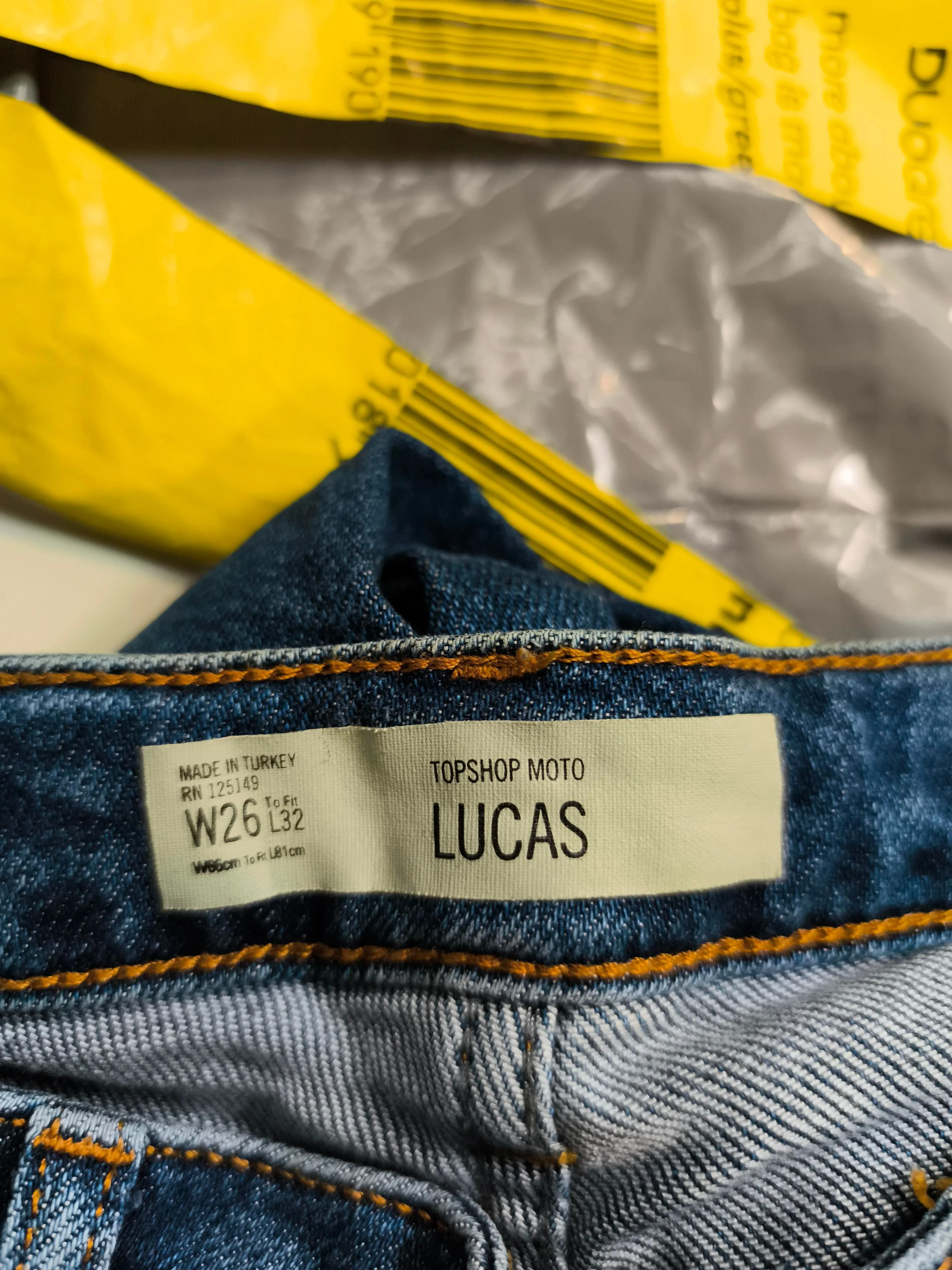 Topshop Women's Jeans W 26 in Blue Cotton with Lyocell Modal, Elastane Skinny - Image 5