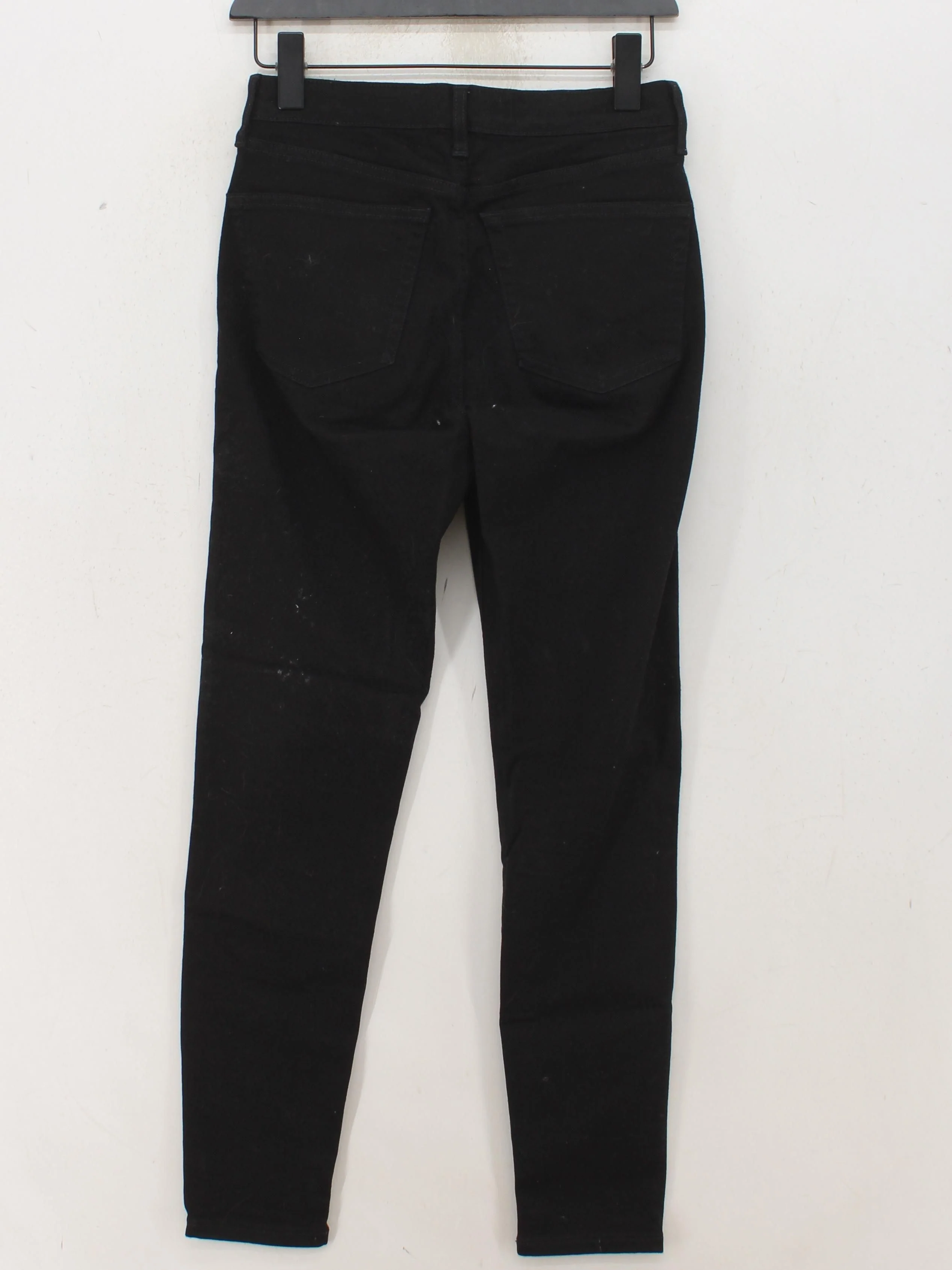 Topshop Women's Jeans W 28 in Black Cotton with Polyester, Elastane Skinny - Image 2