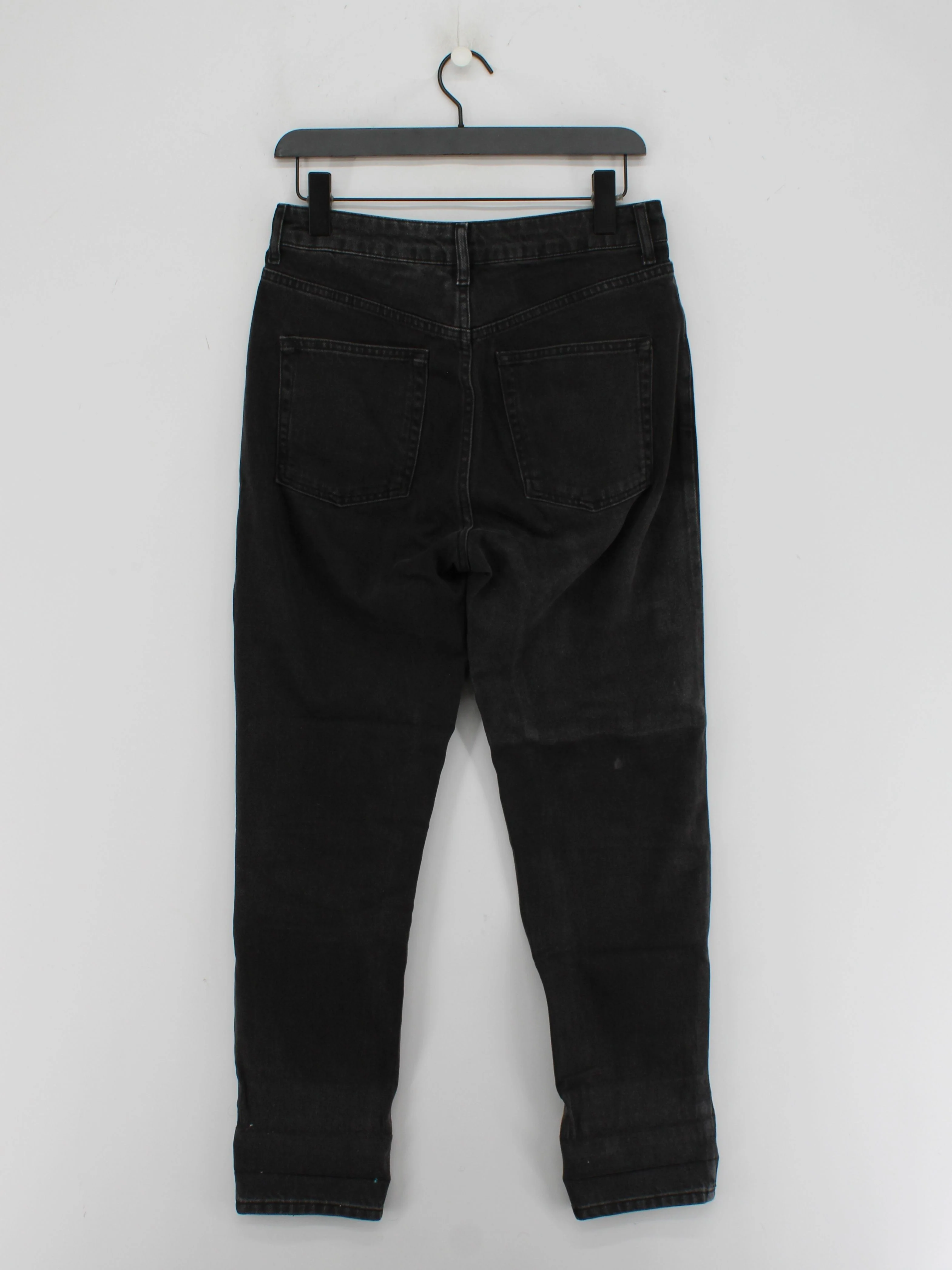 Topshop Women's Jeans W 28 in; L 30 in Black 100% Cotton Mom - Image 2