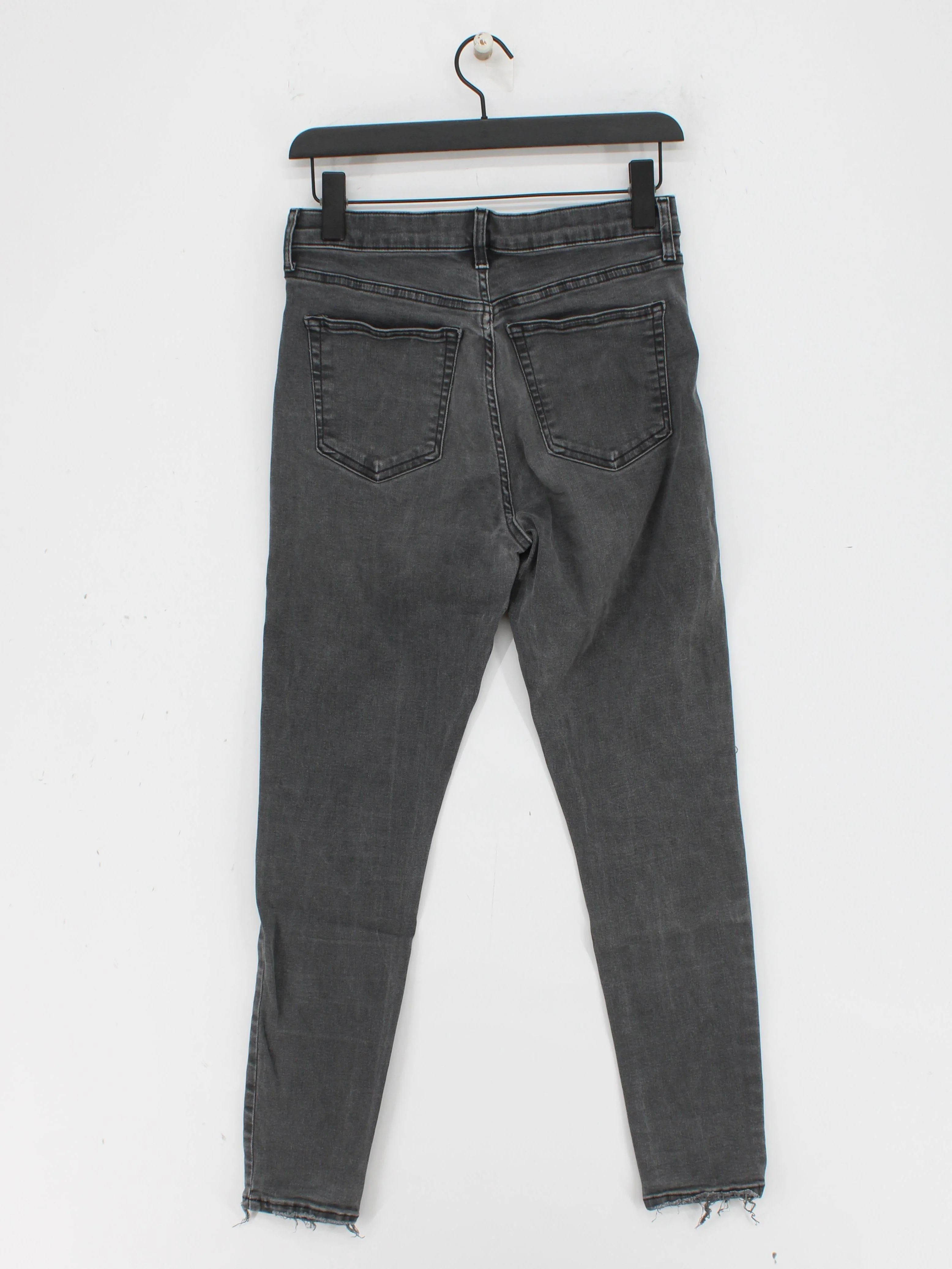 Topshop Women's Jeans W 30 in Grey Cotton with Polyester, Elastane Skinny - Image 2