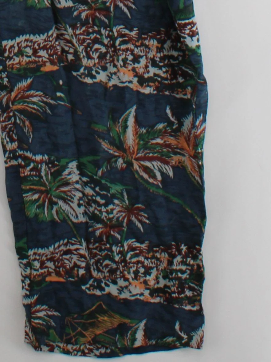 Topshop Women's Jumpsuit UK 10 Blue 100% Silk Wide-Leg Jumpsuit - Image 4