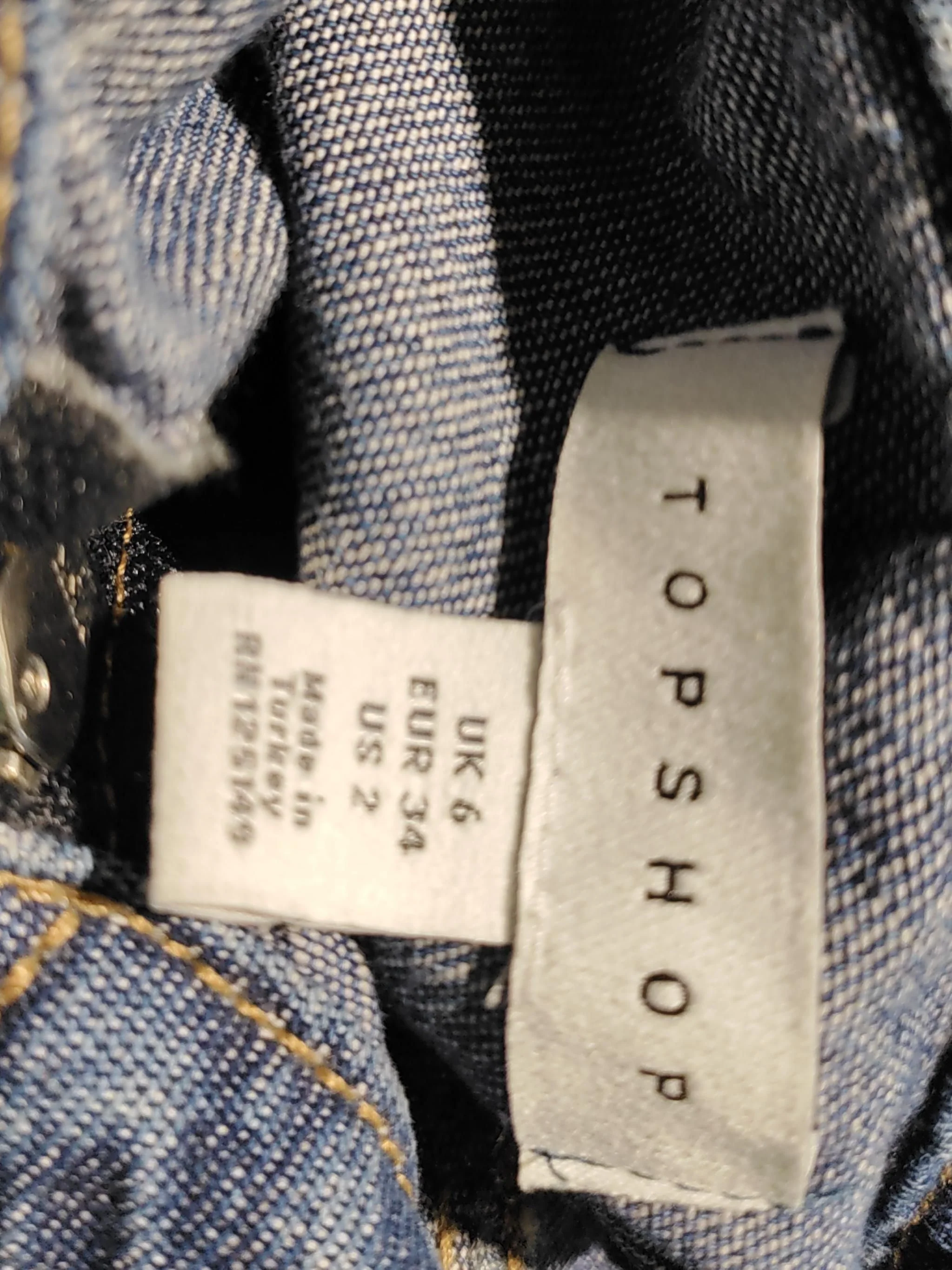 Topshop Women's Jumpsuit UK 6 Blue 100% Cotton Straight Jumpsuit - Image 5