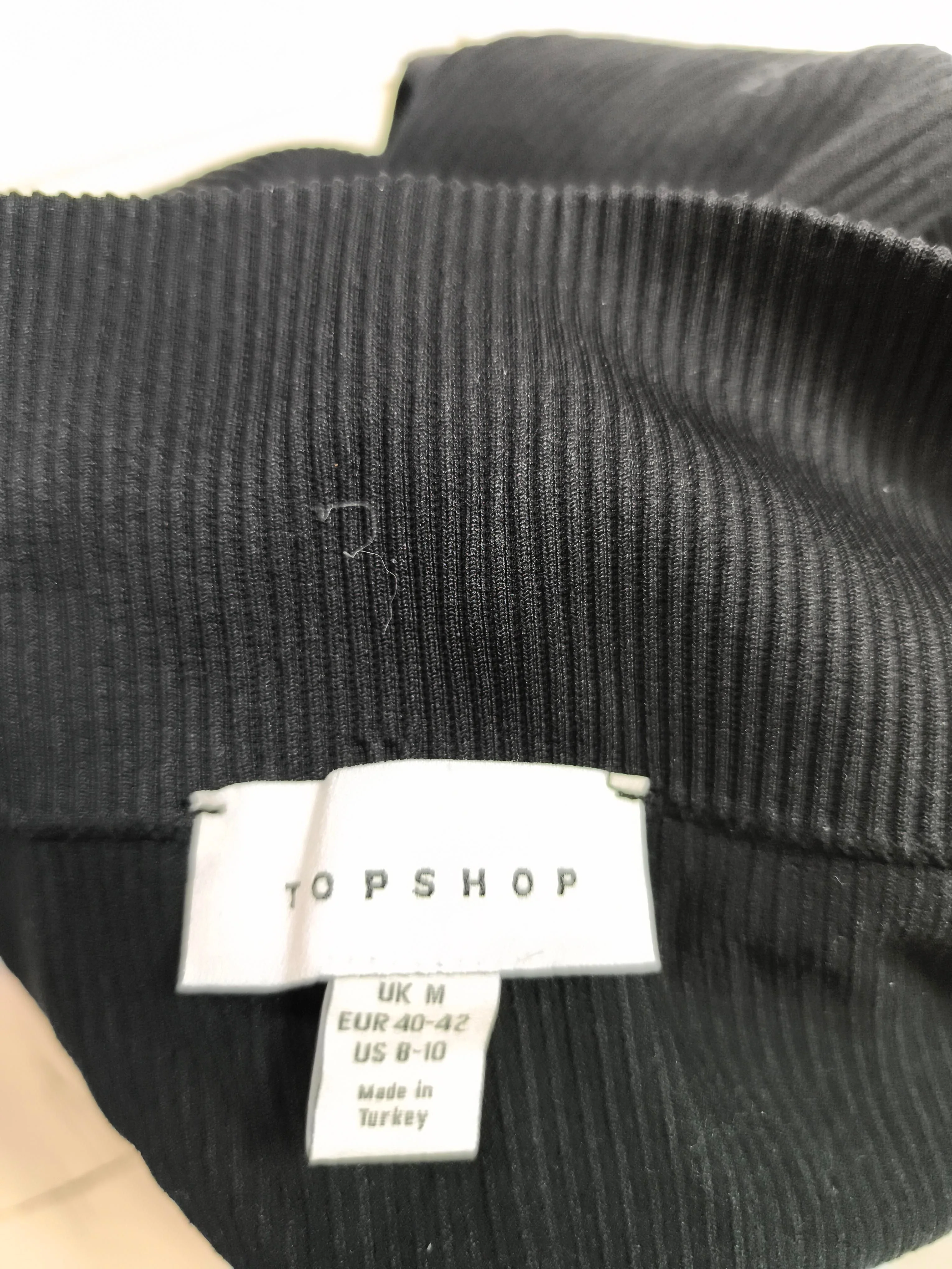 Topshop Women's Leggings M Black Polyamide with Elastane Full length - Image 5