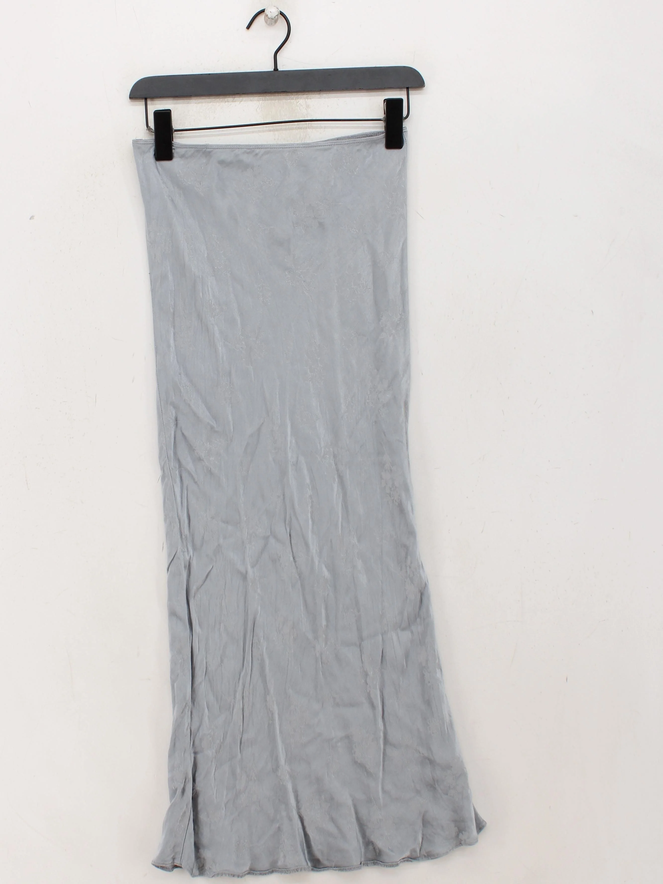 Topshop Women's Maxi Skirt UK 8 Grey Floral 100% Viscose Long Maxi - Image 2