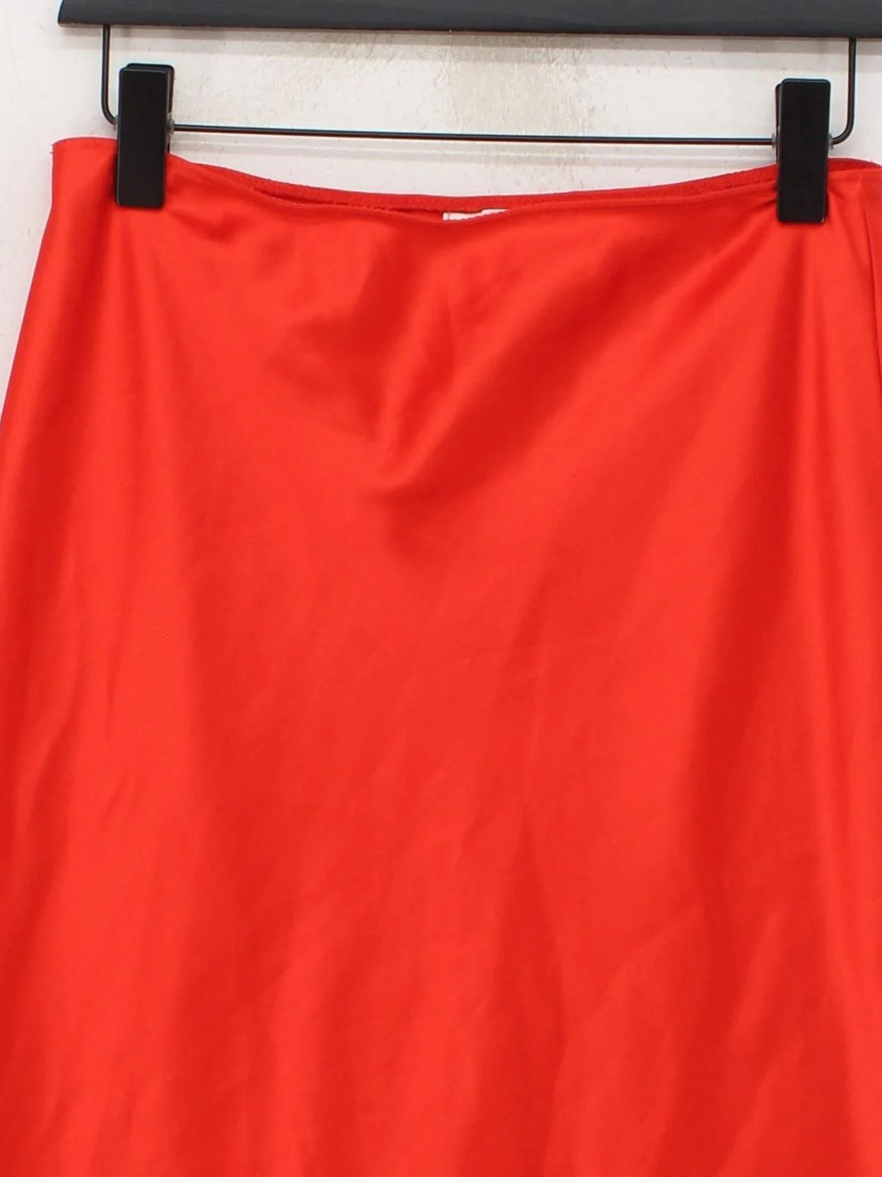 Topshop Women's Midi Skirt UK 10 Red Polyester with Elastane Straight & Pencil - Image 3