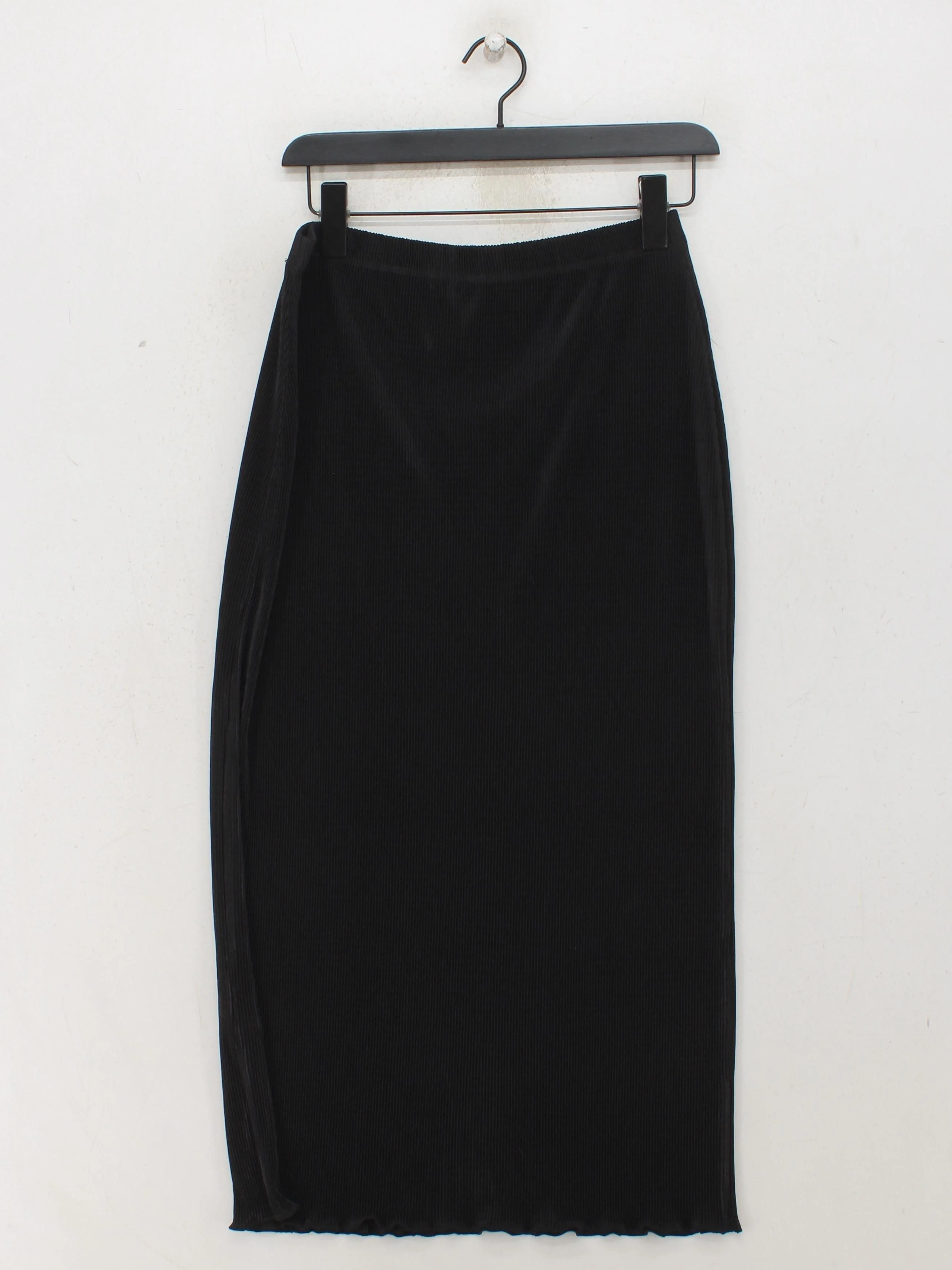 Topshop Women's Midi Skirt UK 12 Black 100% Polyester Midi Straight & Pencil - Image 2