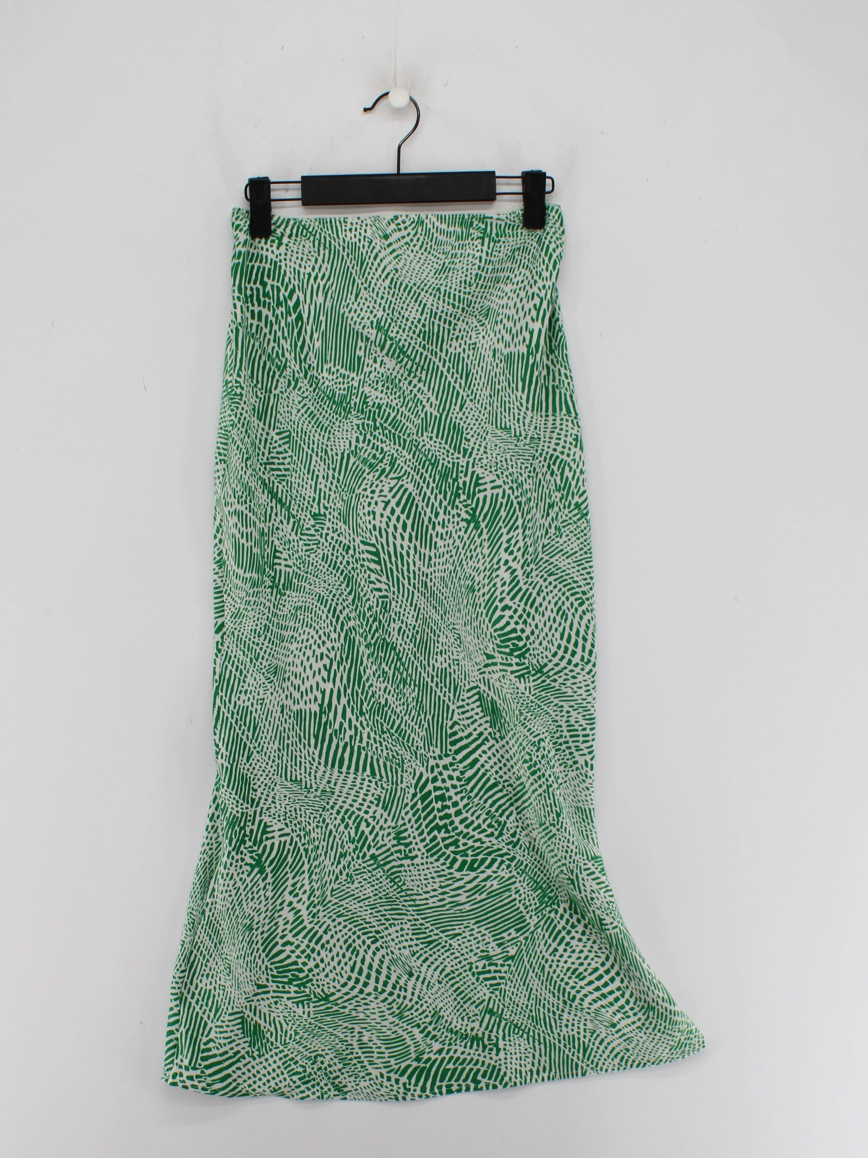 Topshop Women's Midi Skirt UK 8 Green 100% Polyester Midi Straight & Pencil - Image 2