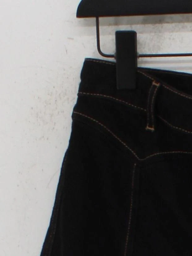 Topshop Women's Mini Skirt UK 10 Black 100% Cotton Short Mini - Image 4