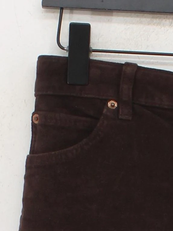 Topshop Women's Mini Skirt UK 12 Brown Cotton with Elastane Short Mini - Image 4