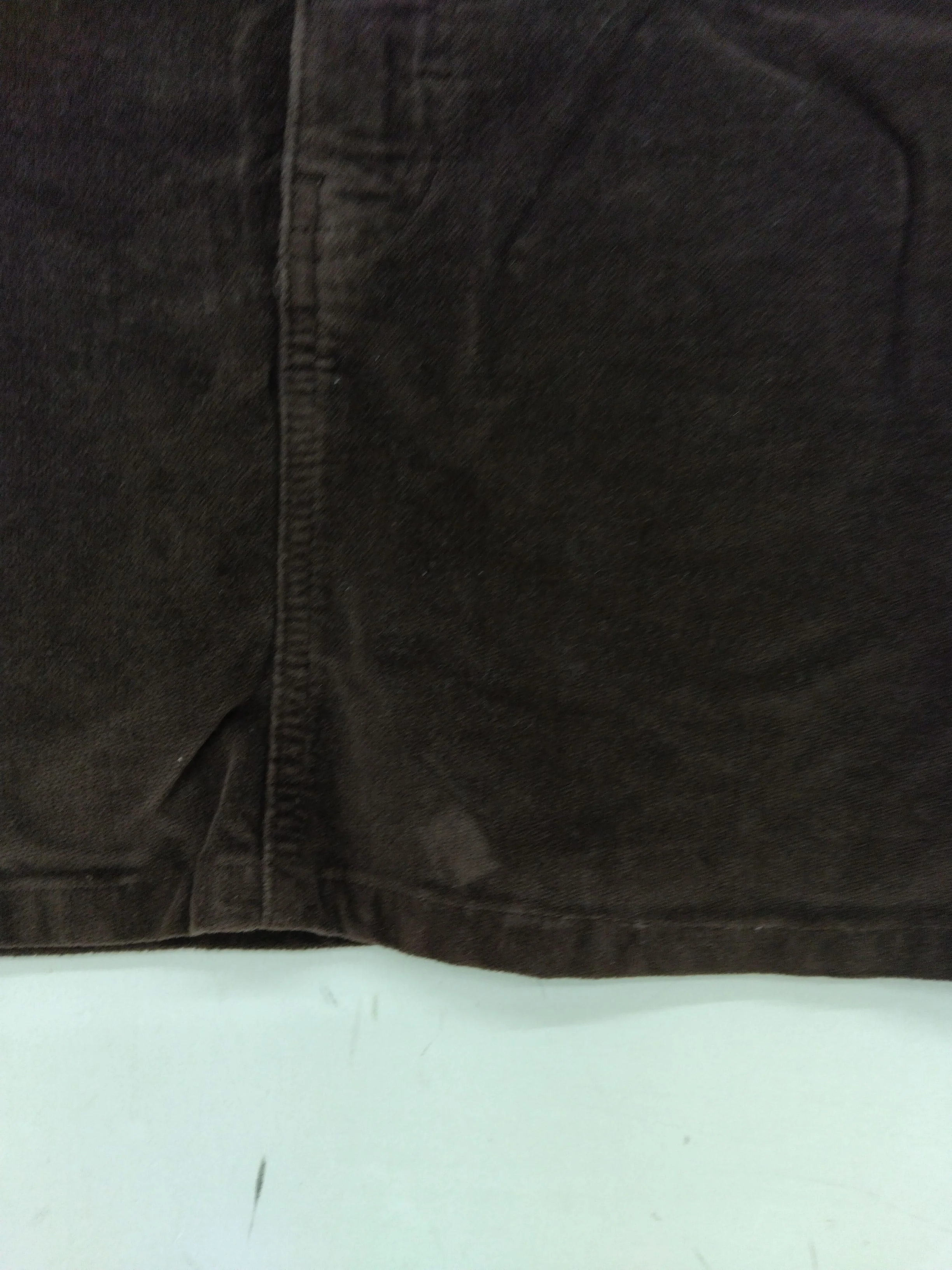 Topshop Women's Mini Skirt UK 12 Brown Cotton with Elastane Short Mini - Image 5