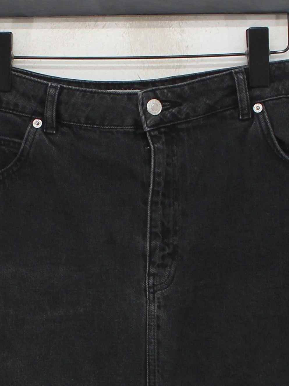 Topshop Women's Mini Skirt UK 16 Black 100% Cotton Short Mini - Image 3