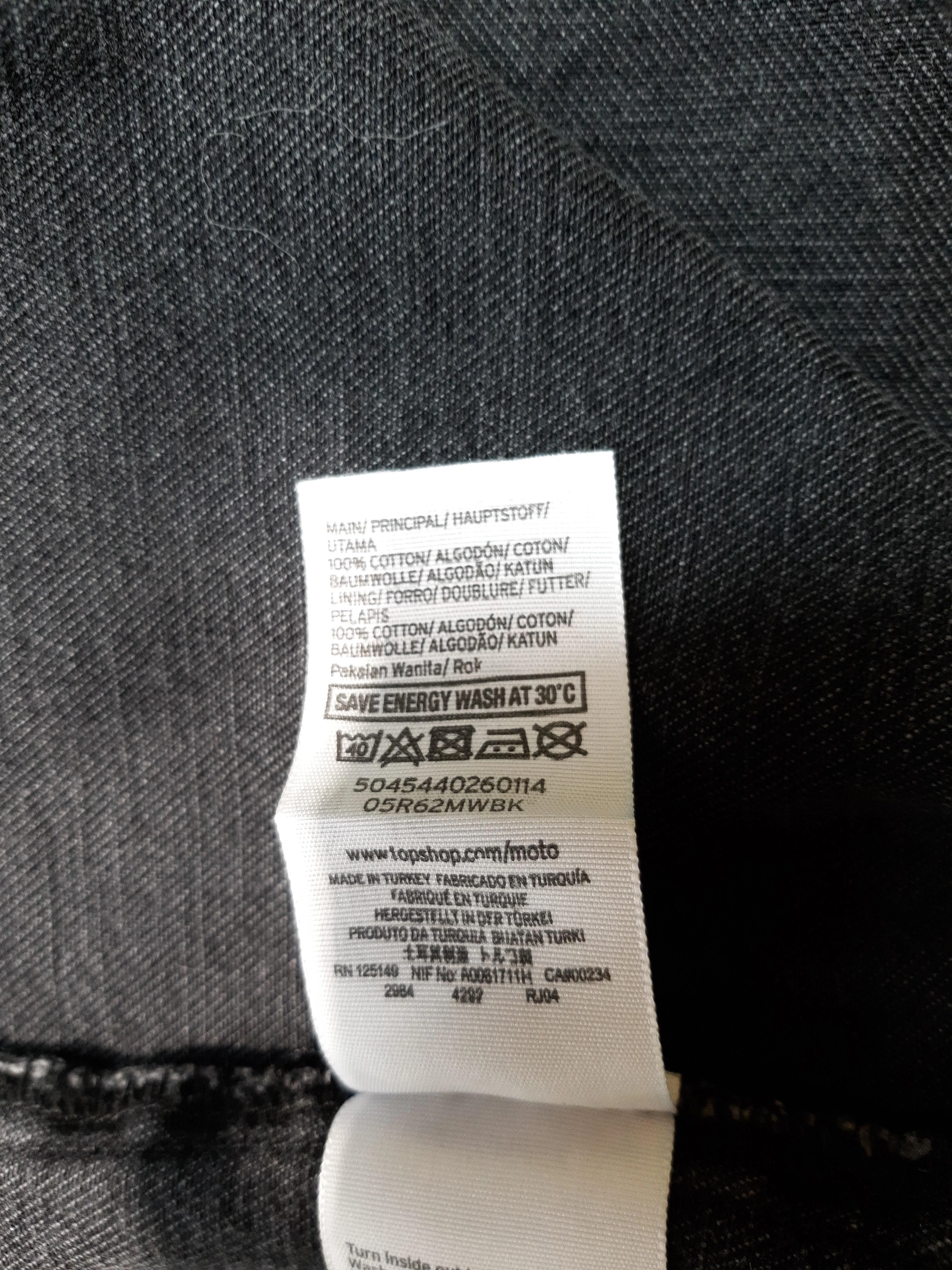 Topshop Women's Mini Skirt UK 16 Black 100% Cotton Short Mini - Image 6