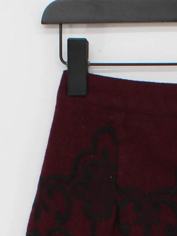 Topshop Women's Mini Skirt UK 8 Brown Wool - Image 4