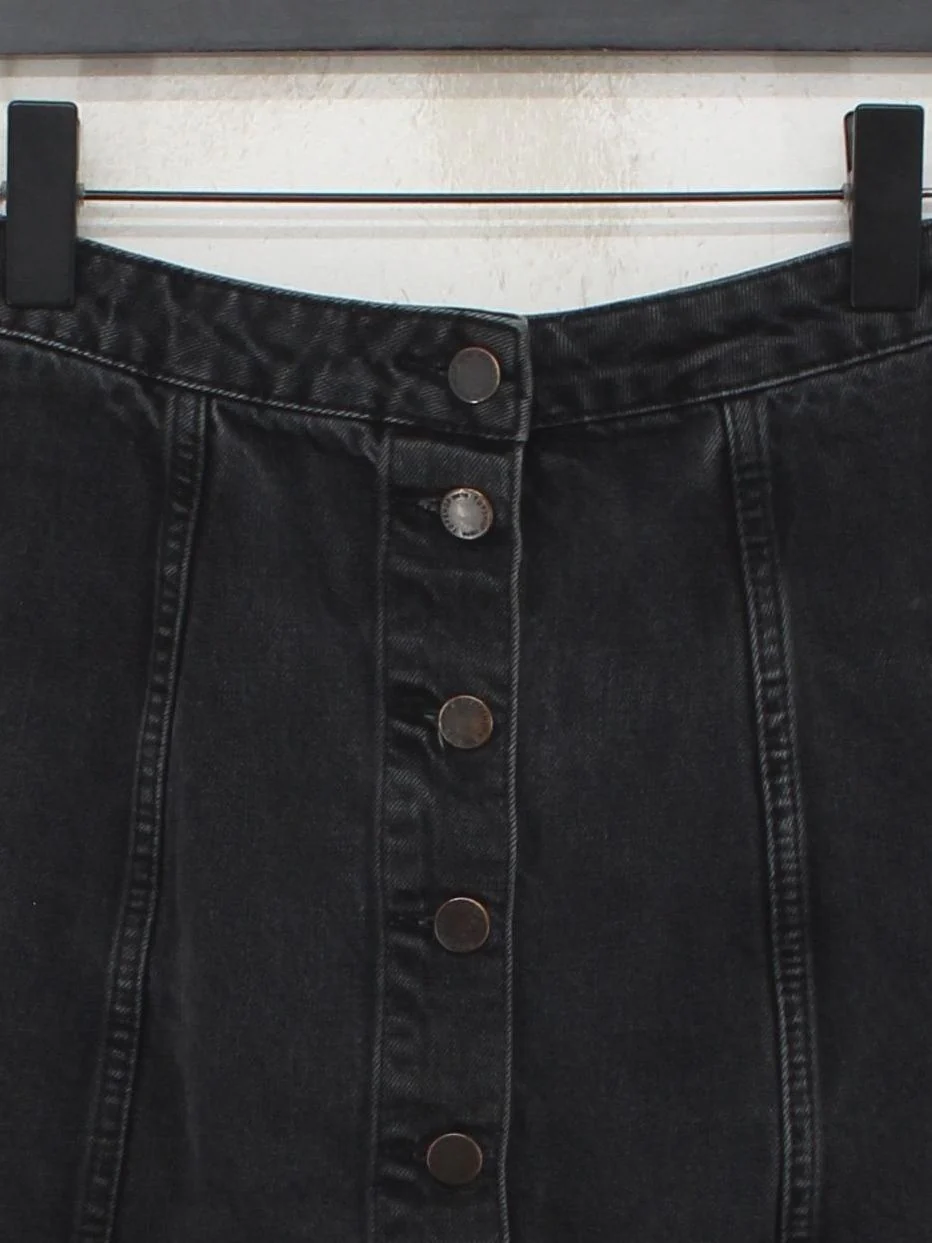 Topshop Women's Mini Skirt W 25 in Black 100% Cotton Short Mini - Image 3