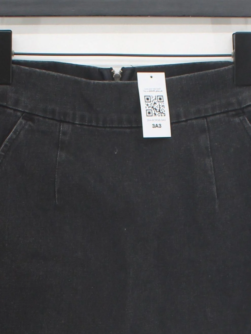 Topshop Women's Mini Skirt W 26 in Black 100% Cotton Short Mini - Image 3