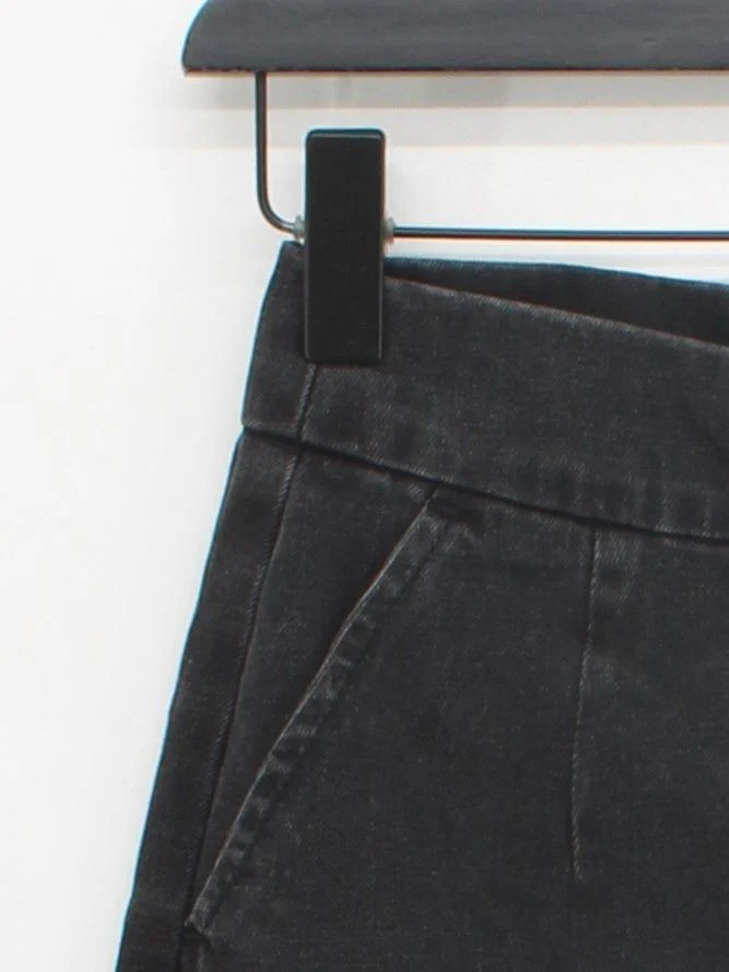 Topshop Women's Mini Skirt W 26 in Black 100% Cotton Short Mini - Image 4