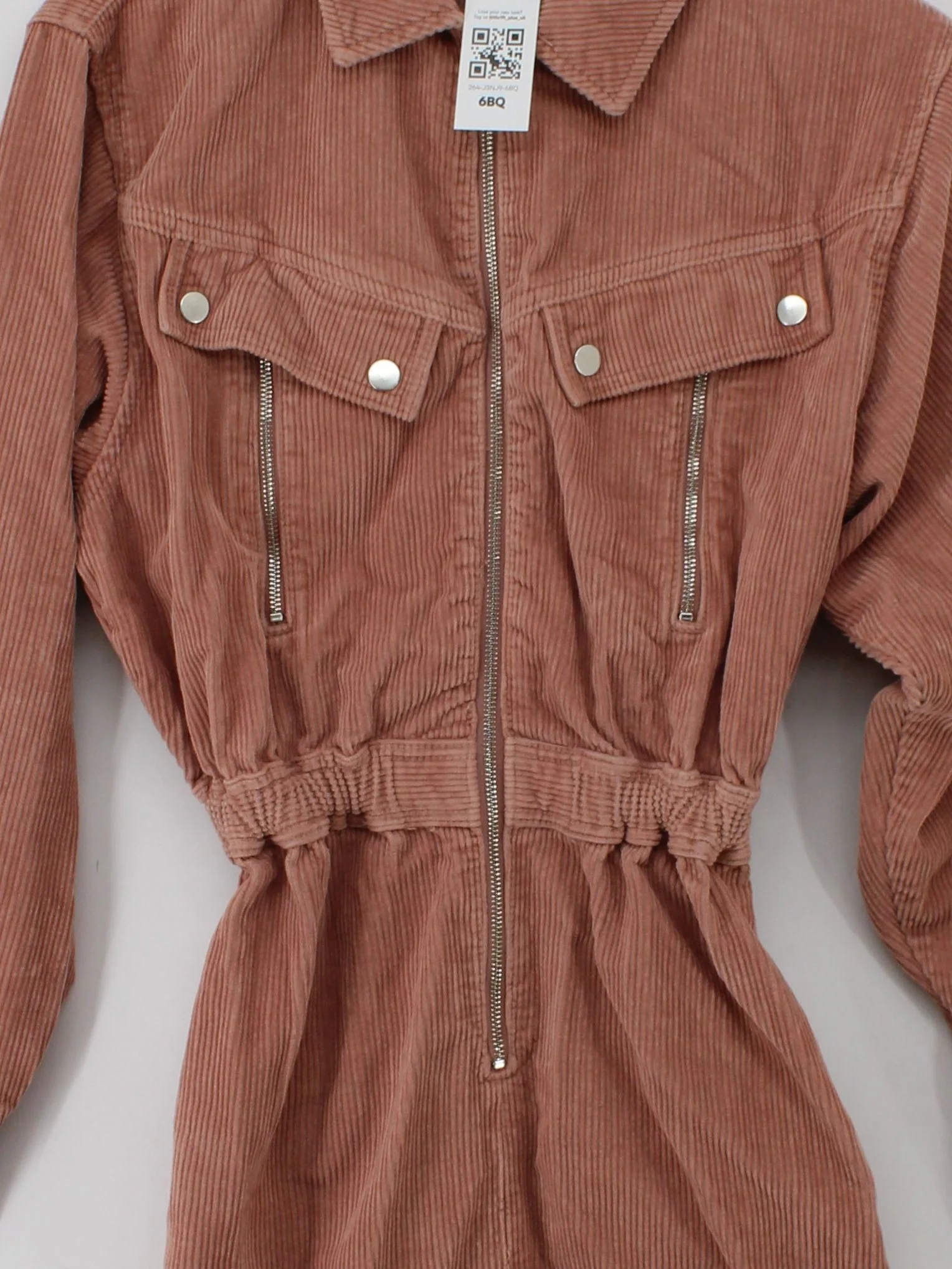 Topshop Women's Playsuit UK 6 Tan 100% Cotton Playsuit - Image 3