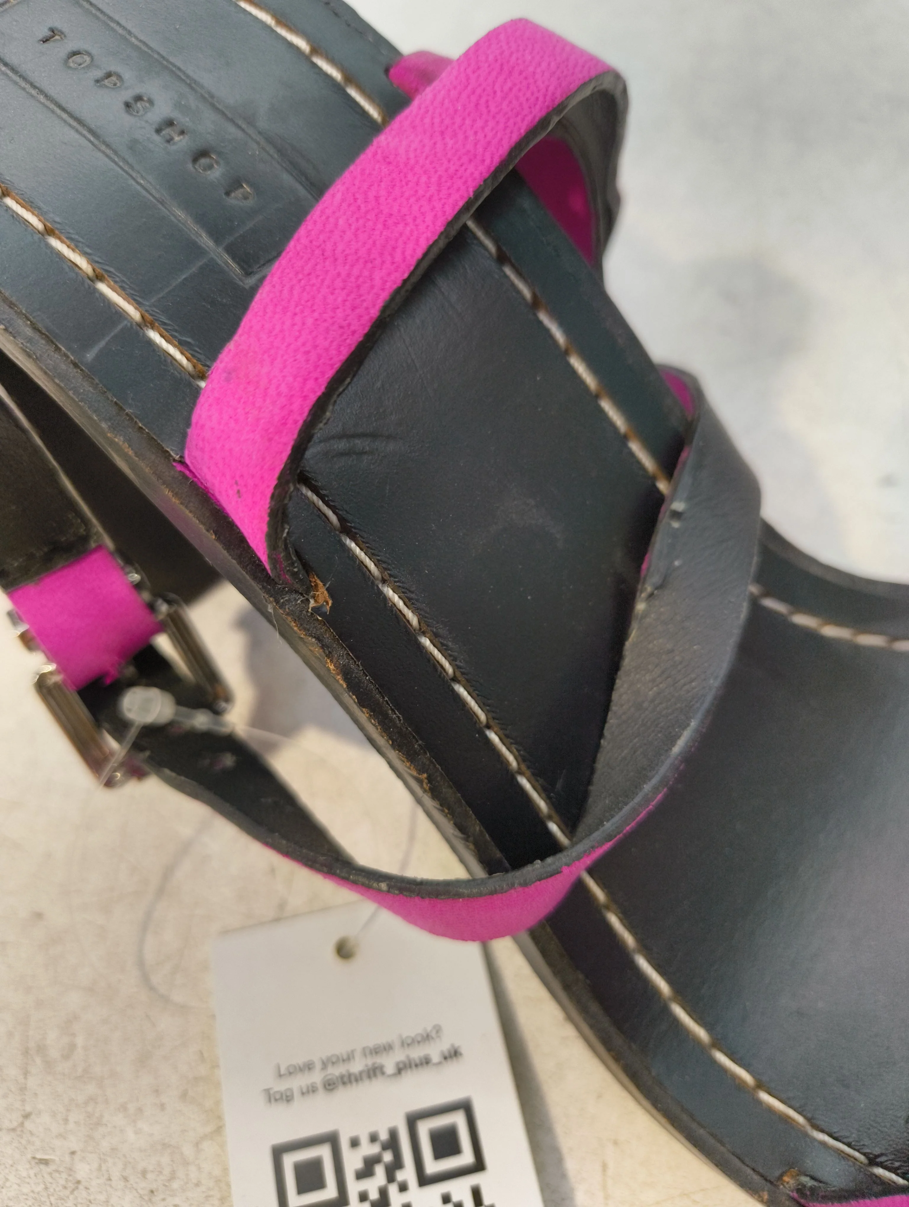 Topshop Women's Sandals UK 6.5 Pink 100% Other Strappy - Image 8