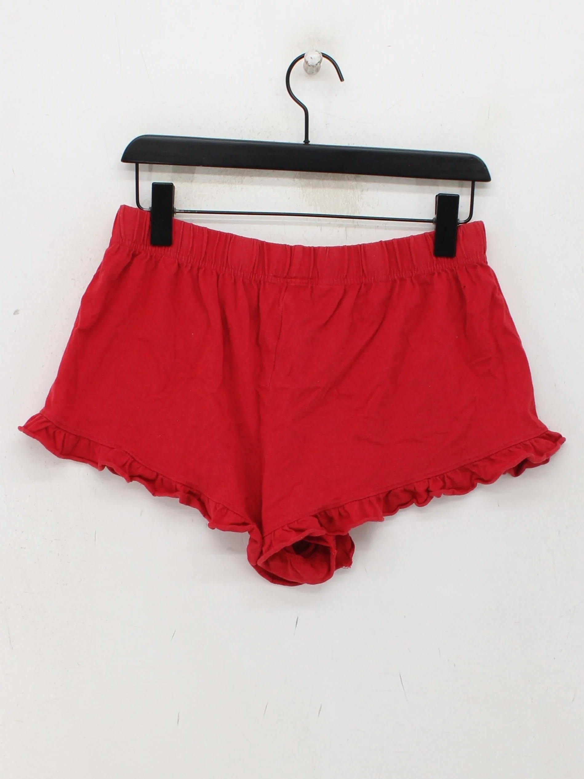 Topshop Women's Shorts UK 14 Red Graphic 100% Cotton Sweat - Image 2