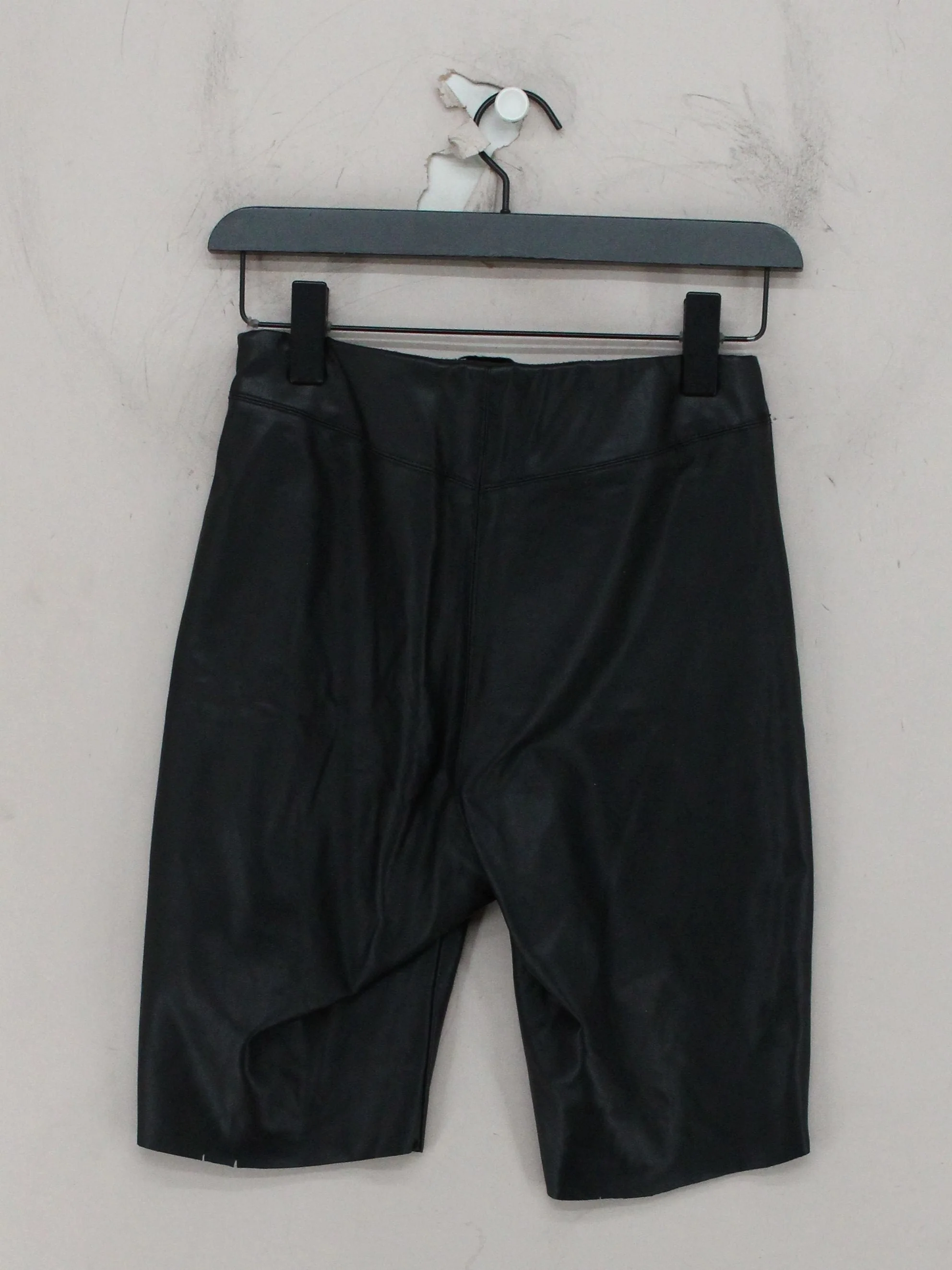 Topshop Women's Shorts UK 8 Black Polyester with Elastane Cut-Off - Image 2