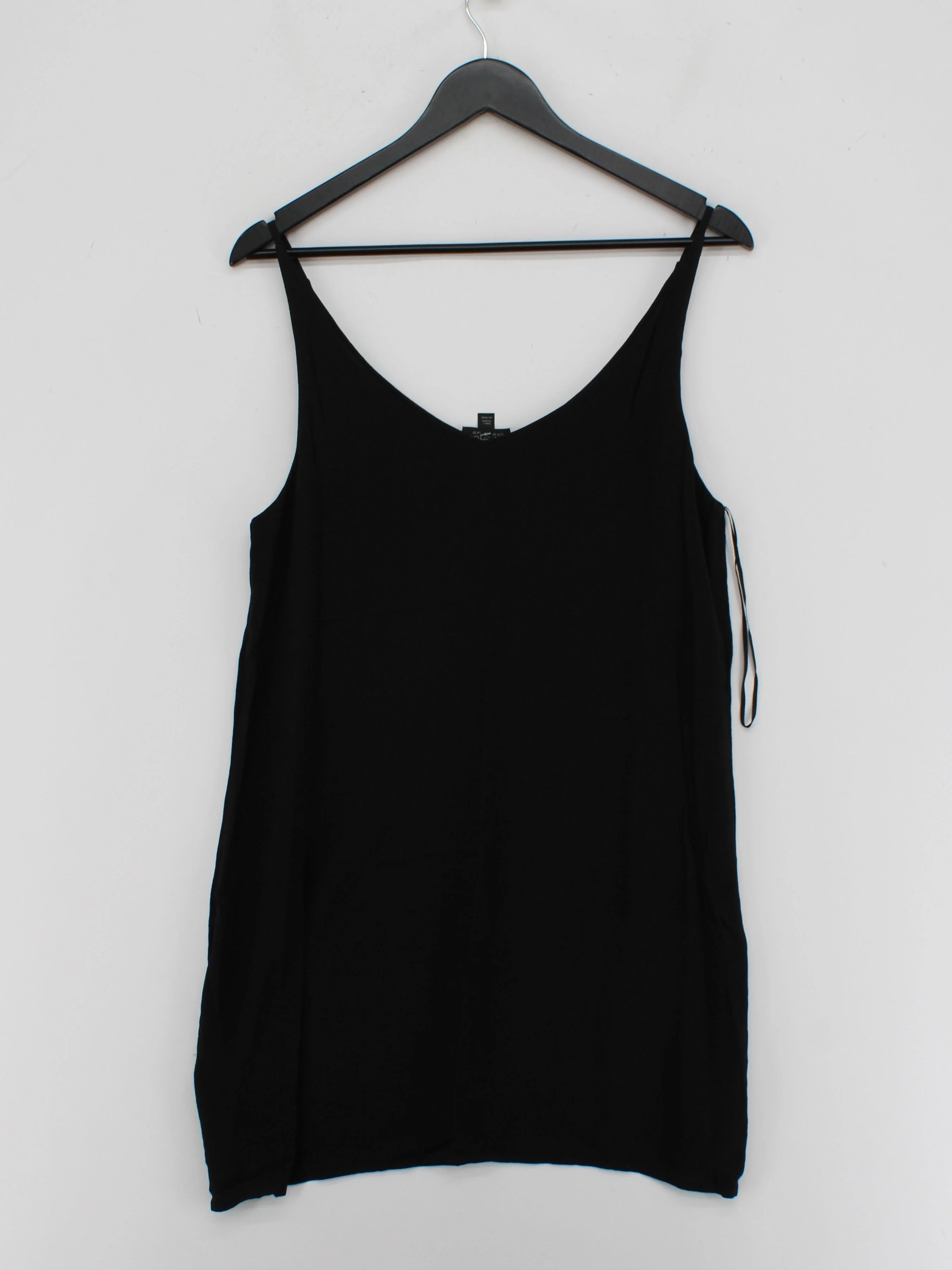 Topshop Women's T-Shirt UK 10 Black Viscose with Polyester Basic - Image 2
