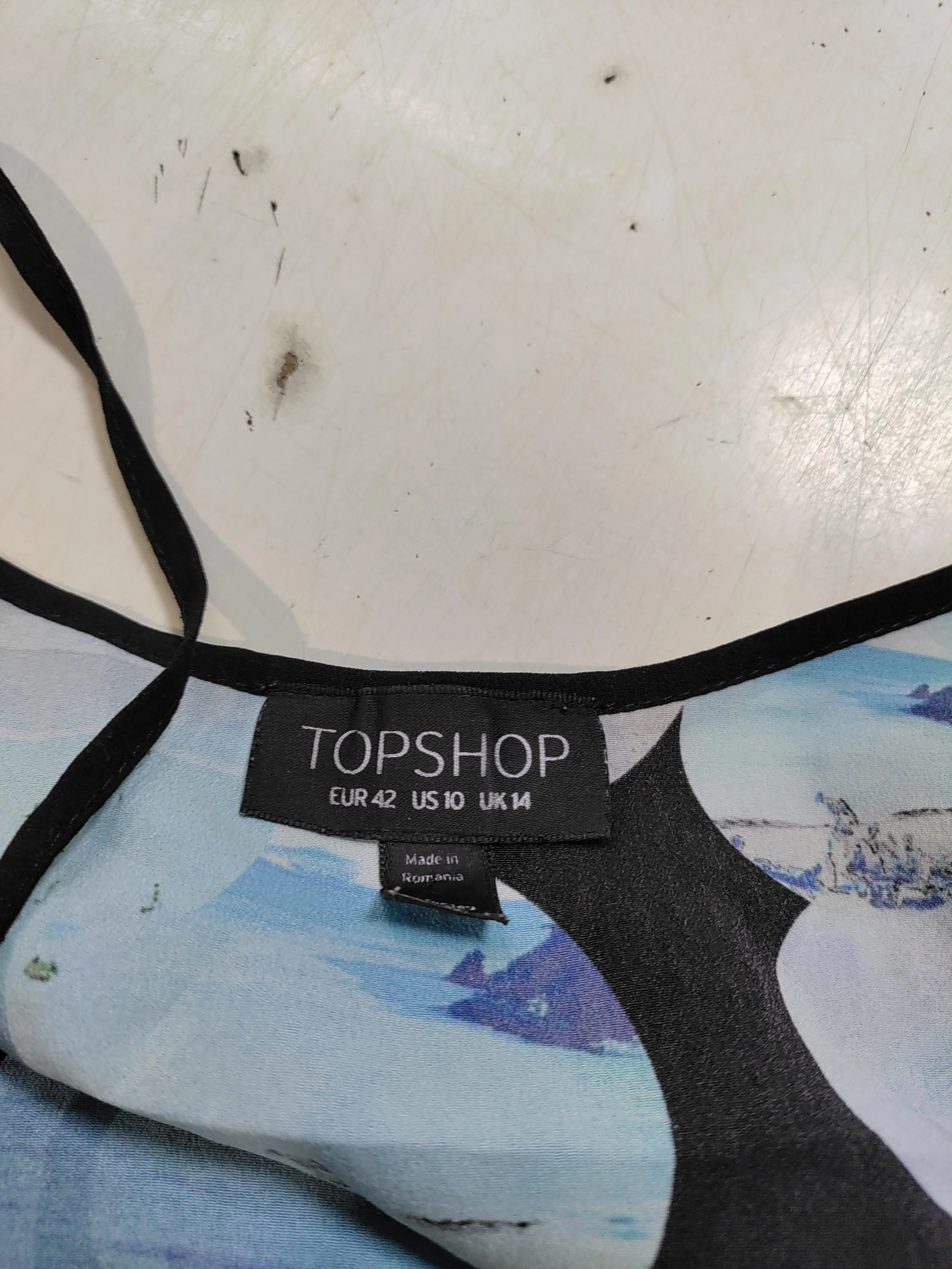 Topshop Women's T-Shirt UK 14 Multi 100% Polyester Camisole - Image 6
