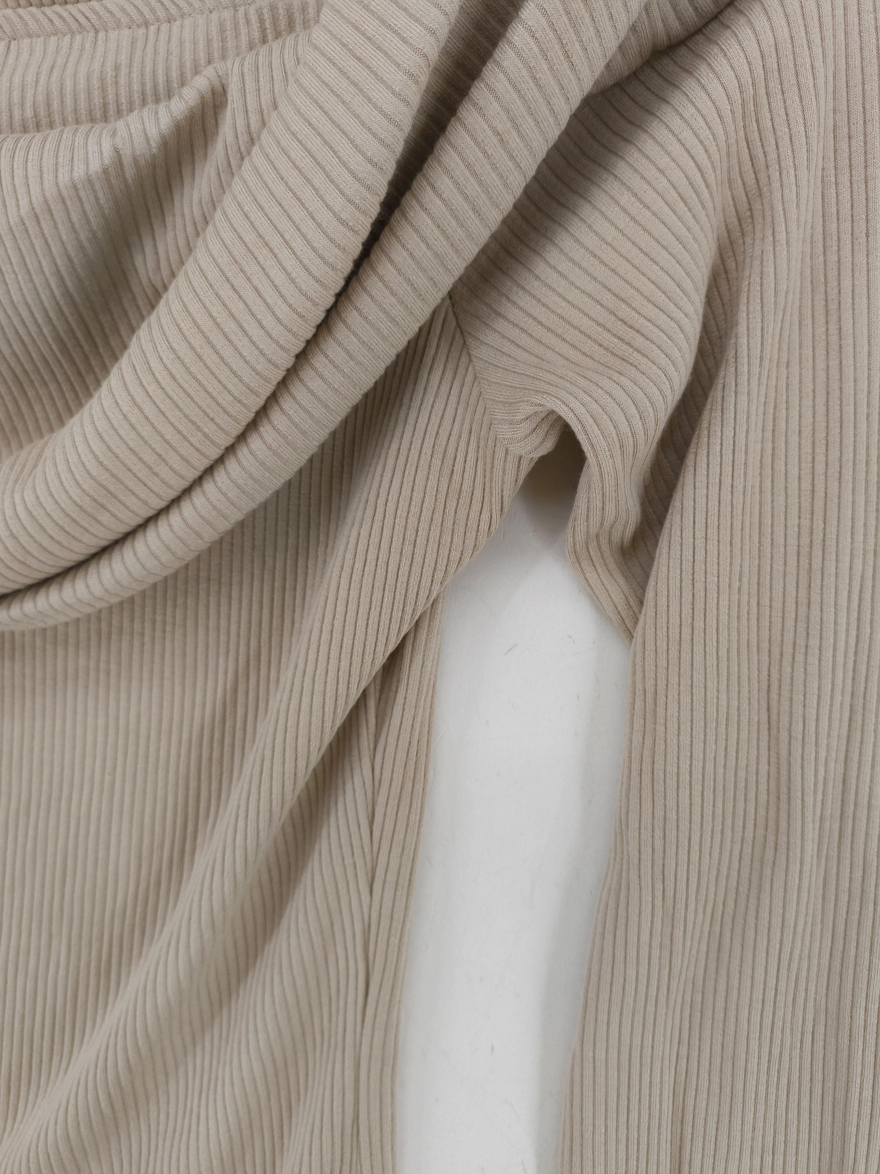 Topshop Women's Top S Cream 100% Other Long Sleeve Square Neck Basic - Image 5