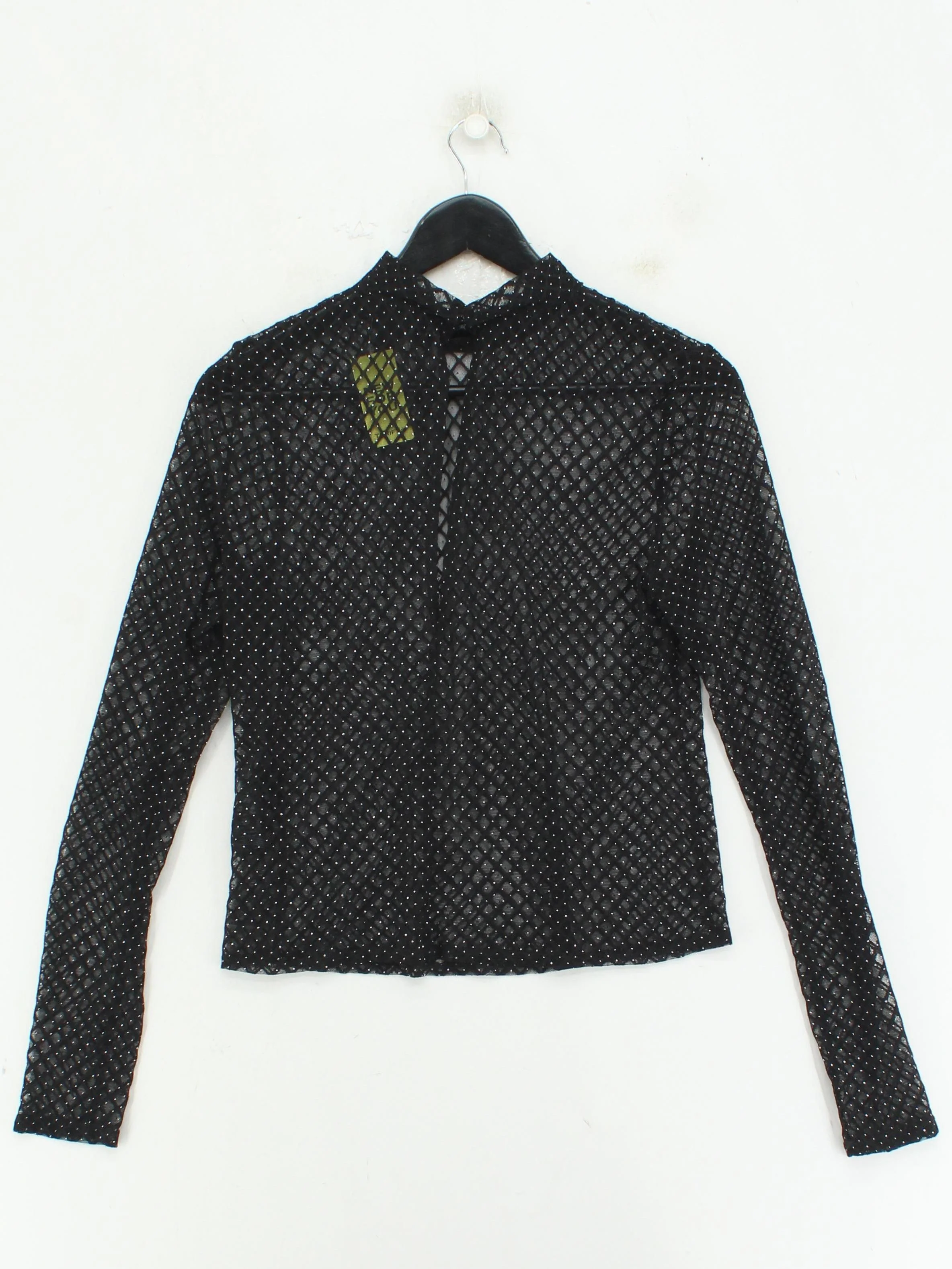 Topshop Women's Top UK 14 Black Nylon with Polyester Basic - Image 2