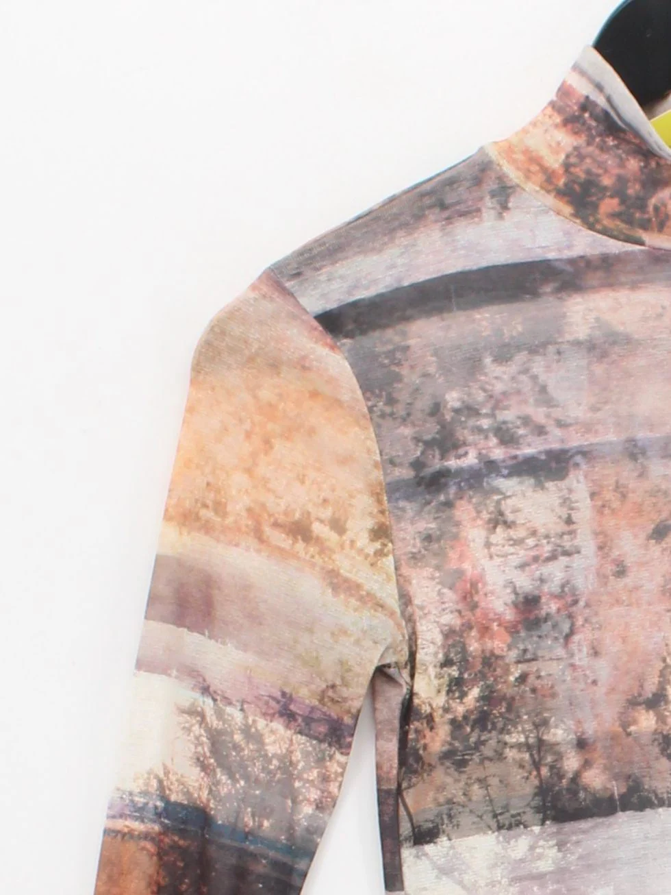 Topshop Women's Top UK 8 Multi Polyester with Elastane Basic - Image 4
