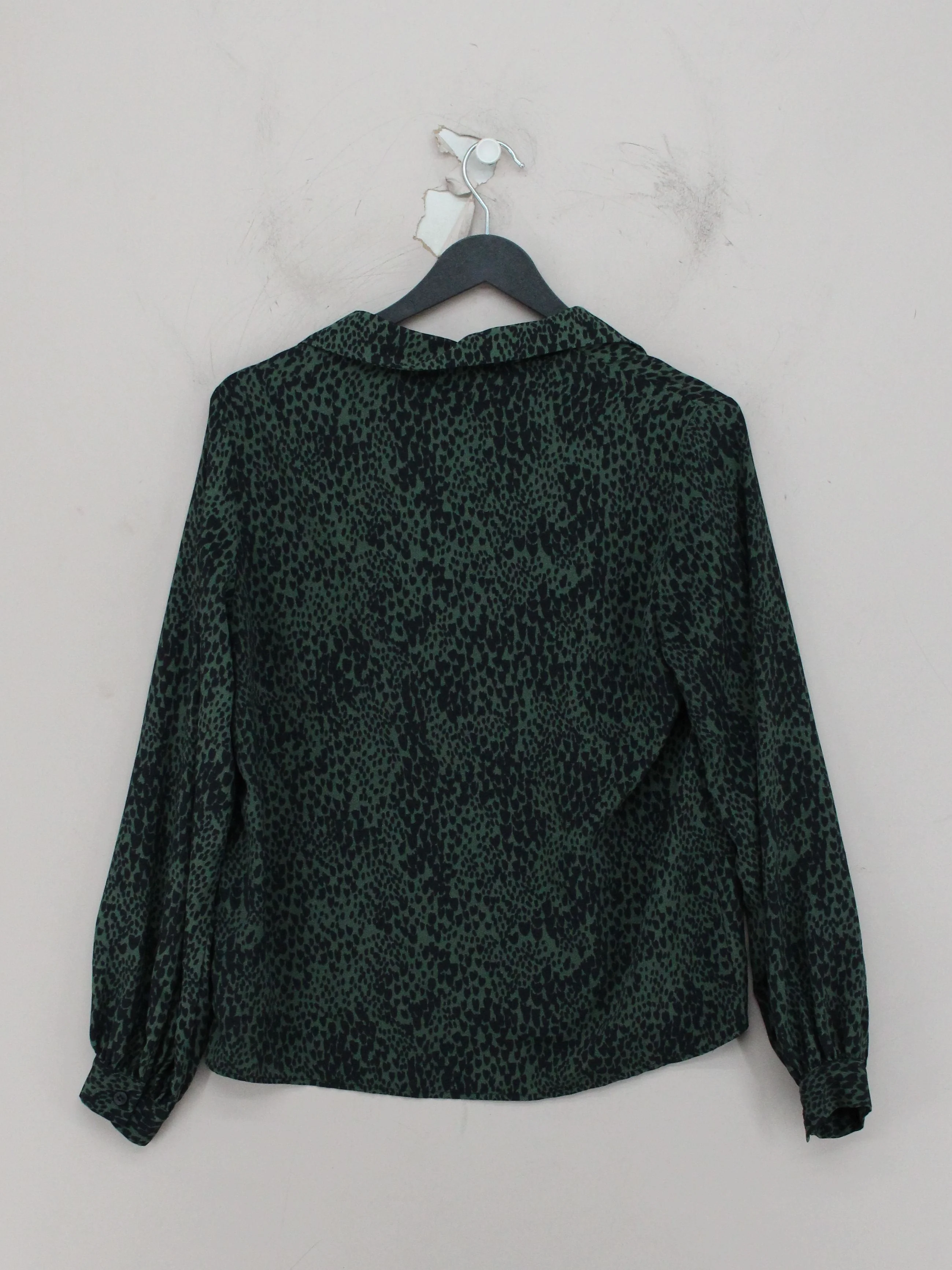 Topshop Women's Top XS Green 100% Polyester Basic - Image 2