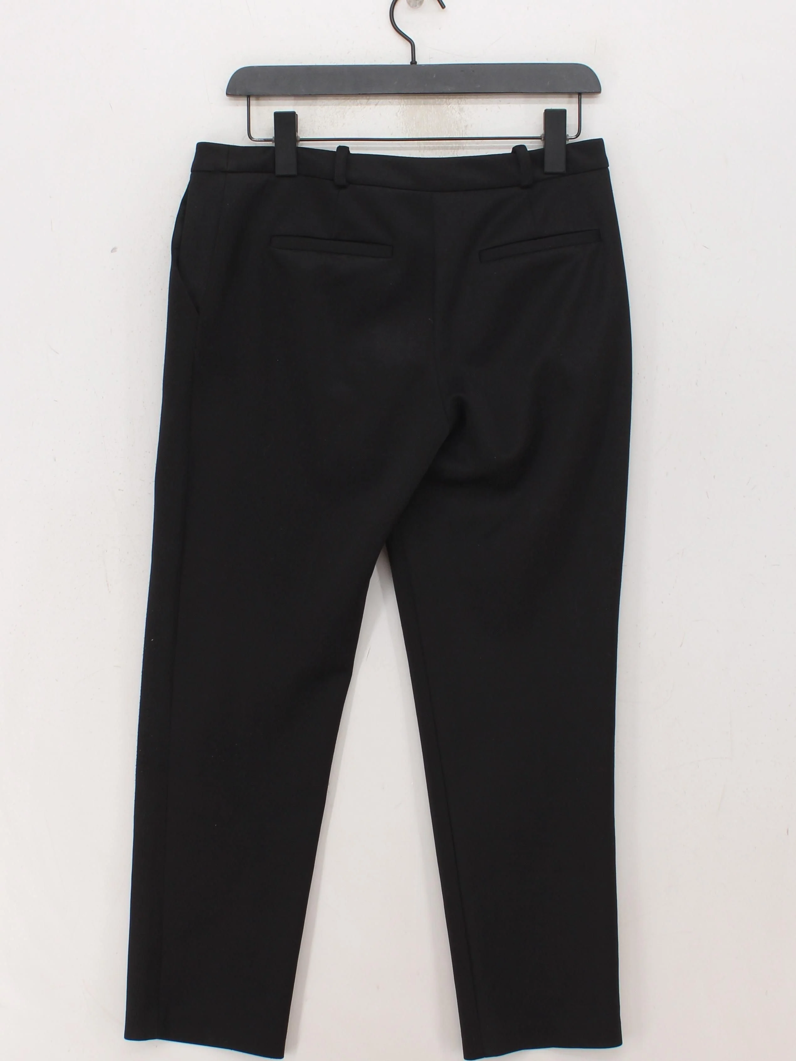 Topshop Women's Trousers UK 10 Black 100% Other Straight Chino - Image 2