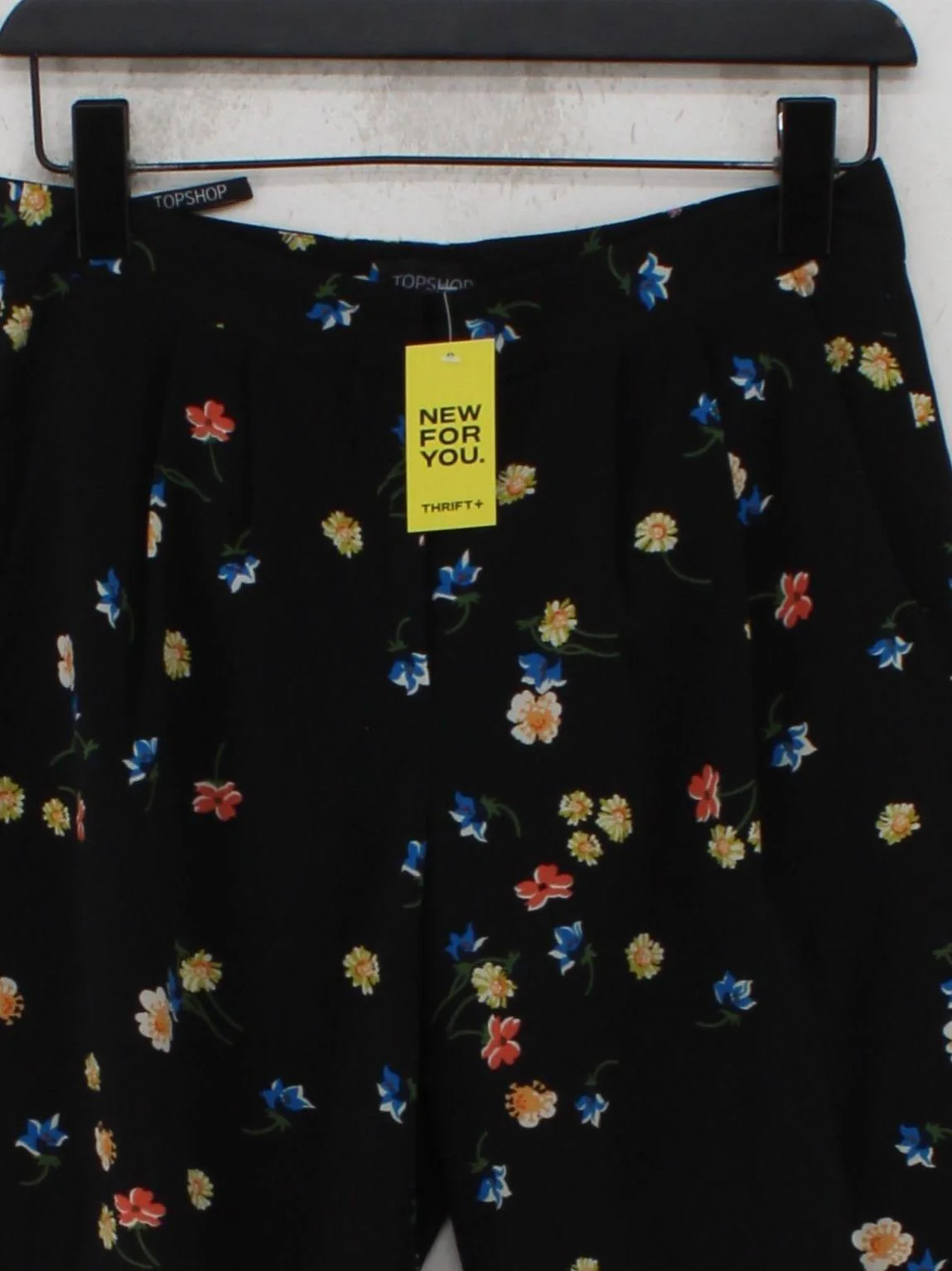 Topshop Women's Trousers UK 10 Black Polyester with Elastane Chino - Image 3
