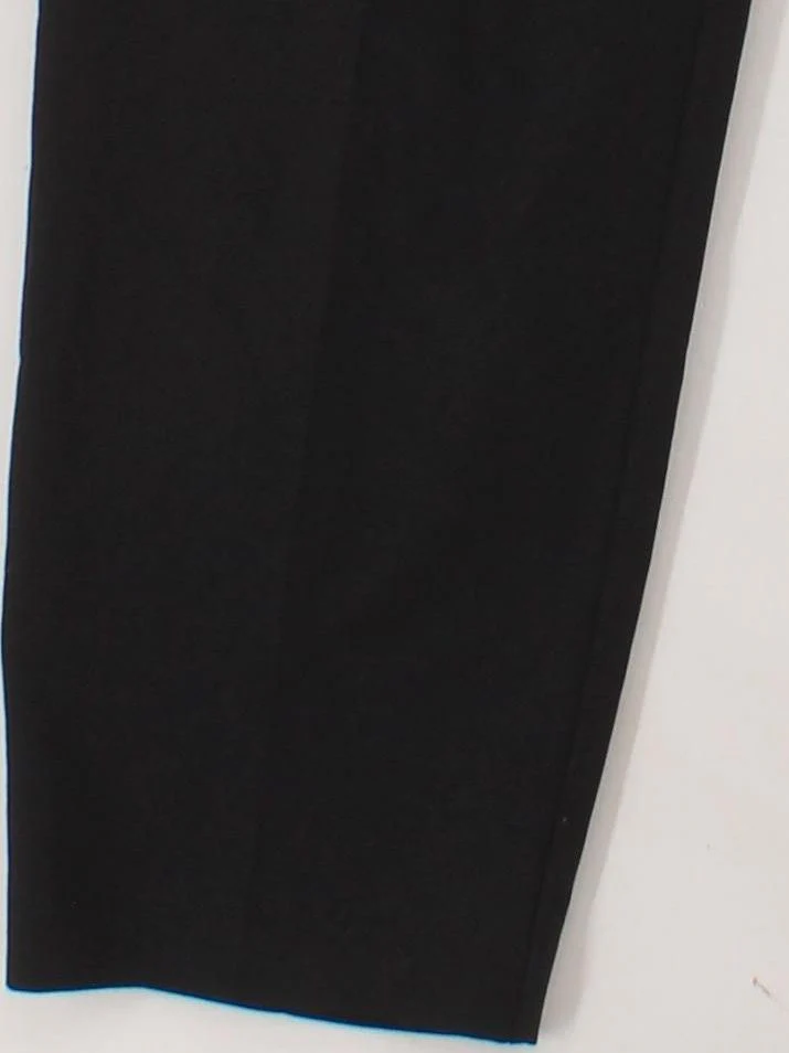 Topshop Women's Trousers UK 10 Black Polyester with Viscose, Elastane Cropped - Image 4