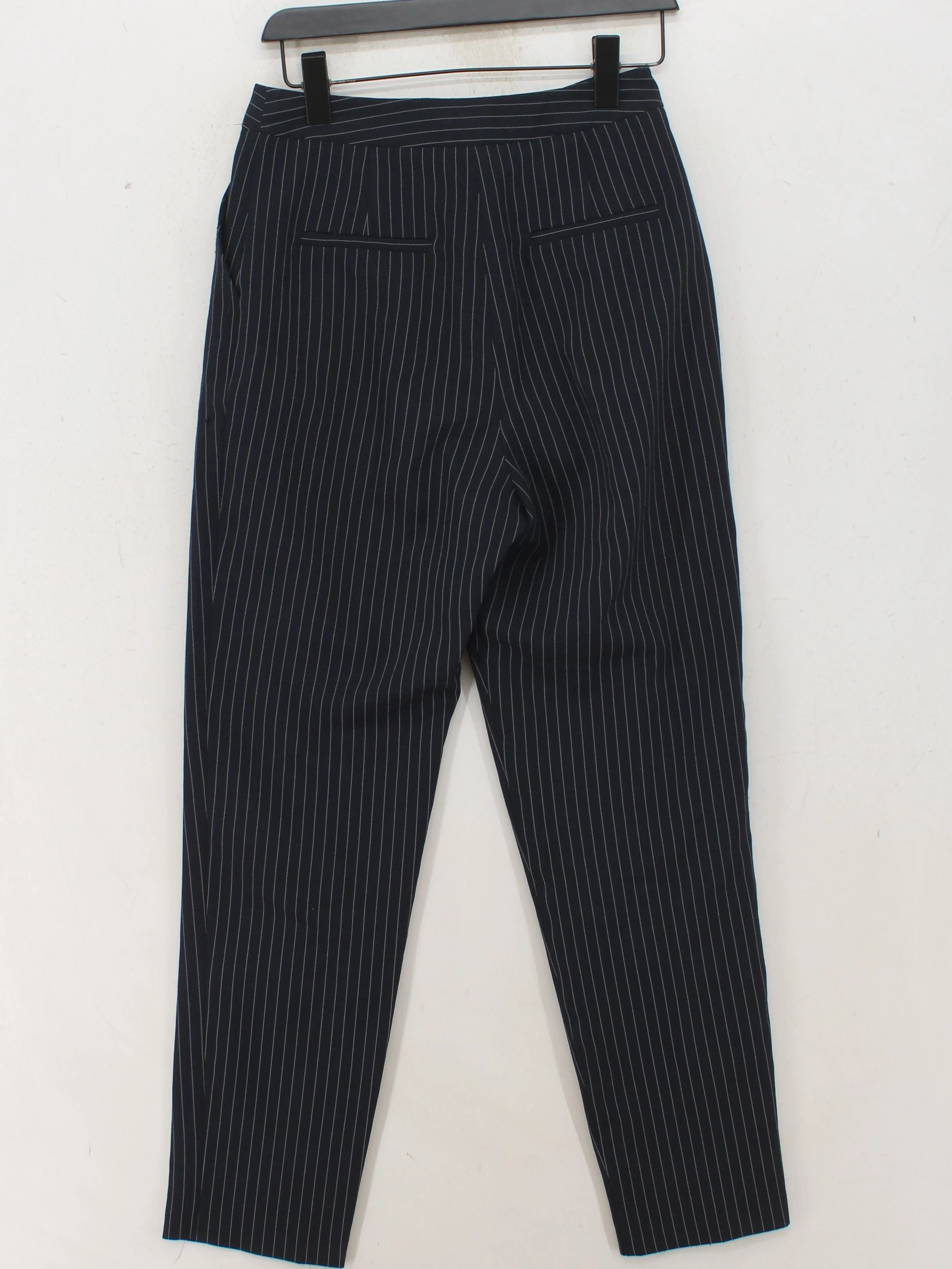 Topshop Women's Trousers UK 10 Blue Polyester with Viscose Chino - Image 2