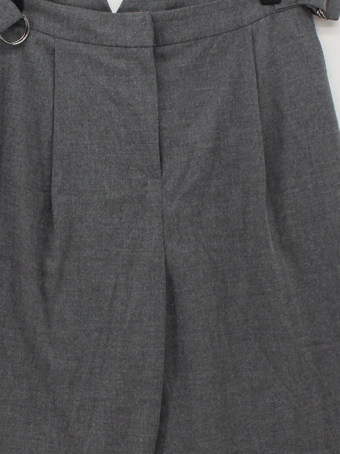 Topshop Women's Trousers UK 10 Grey Polyester with Elastane Tapered Cropped - Image 3