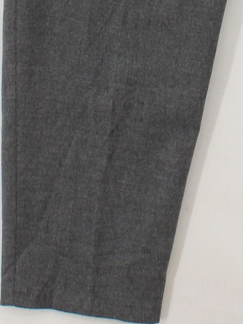 Topshop Women's Trousers UK 10 Grey Polyester with Elastane Tapered Cropped - Image 4