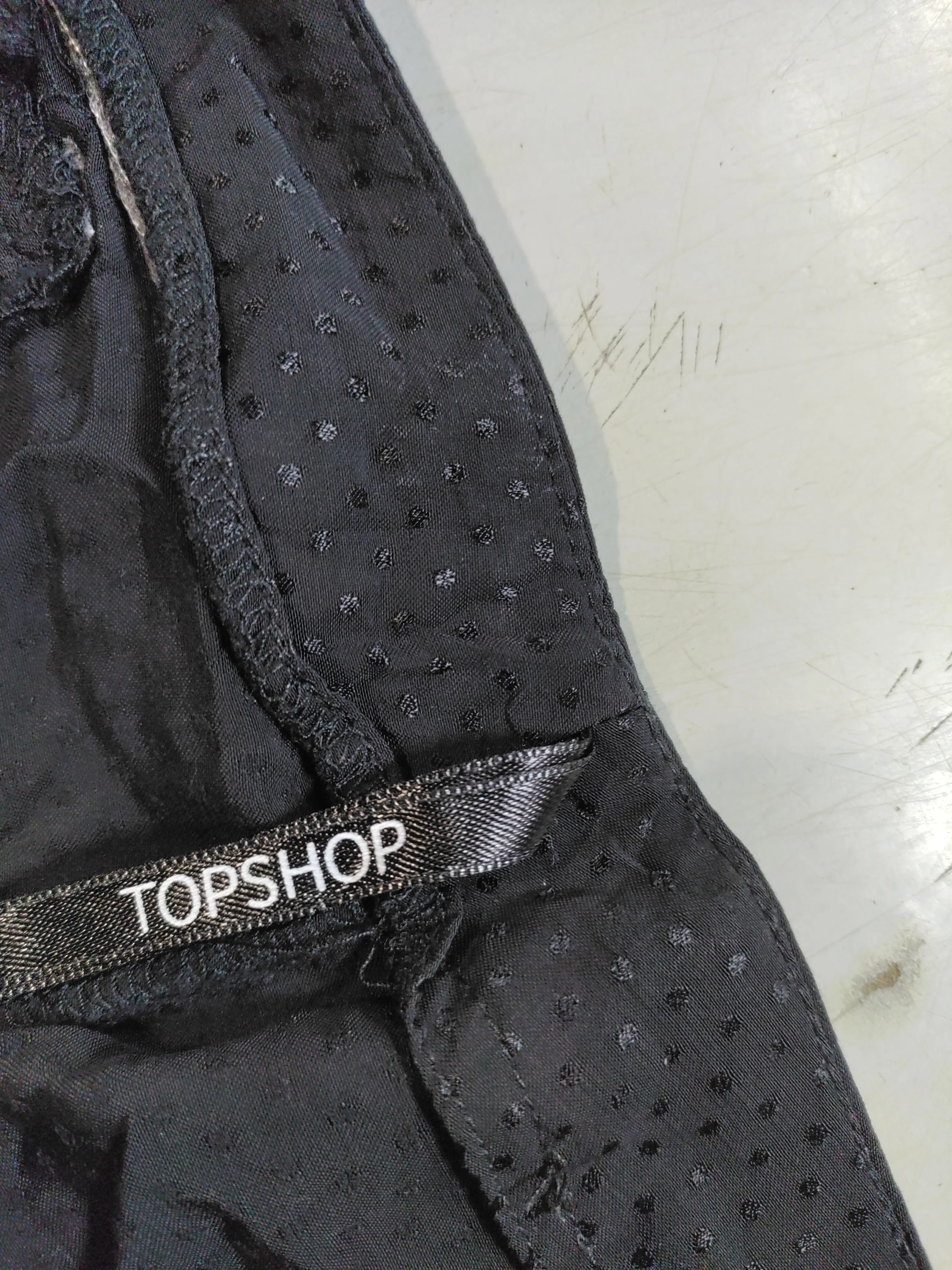 Topshop Women's Trousers UK 12 Black Viscose with Lyocell Modal Wide-Leg Chino - Image 5