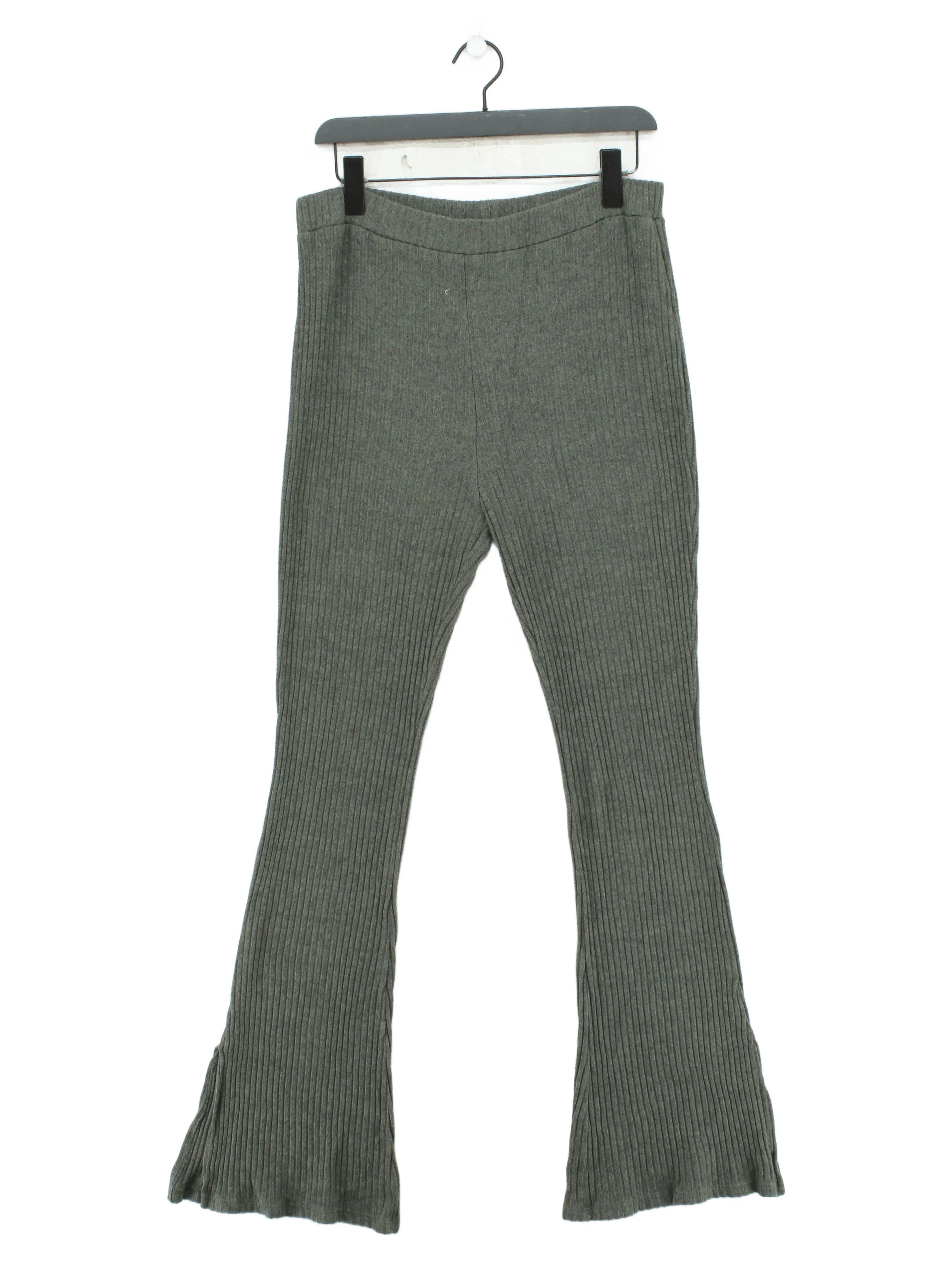 Topshop Women's Trousers UK 16 Green Viscose with Polyester, Elastane Chino