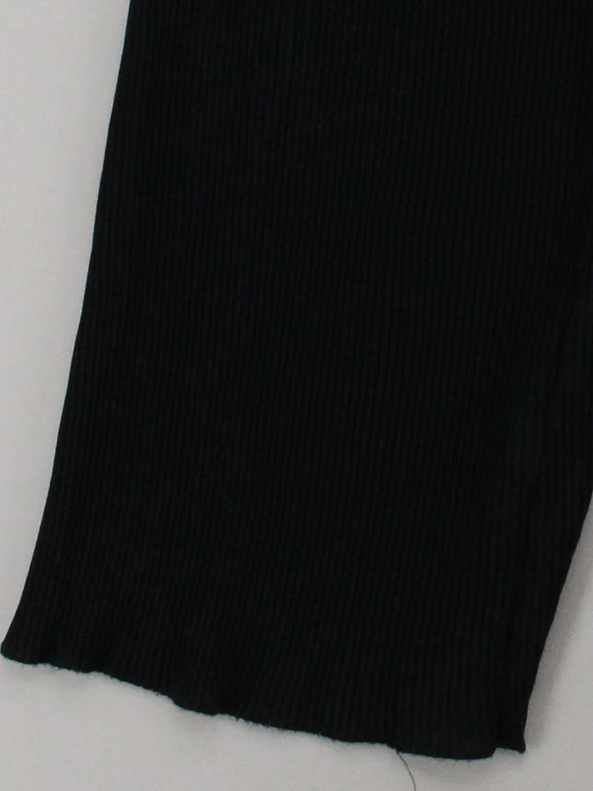 Topshop Women's Trousers UK 6 Black 100% Polyester Wide-Leg Sweatpants - Image 4