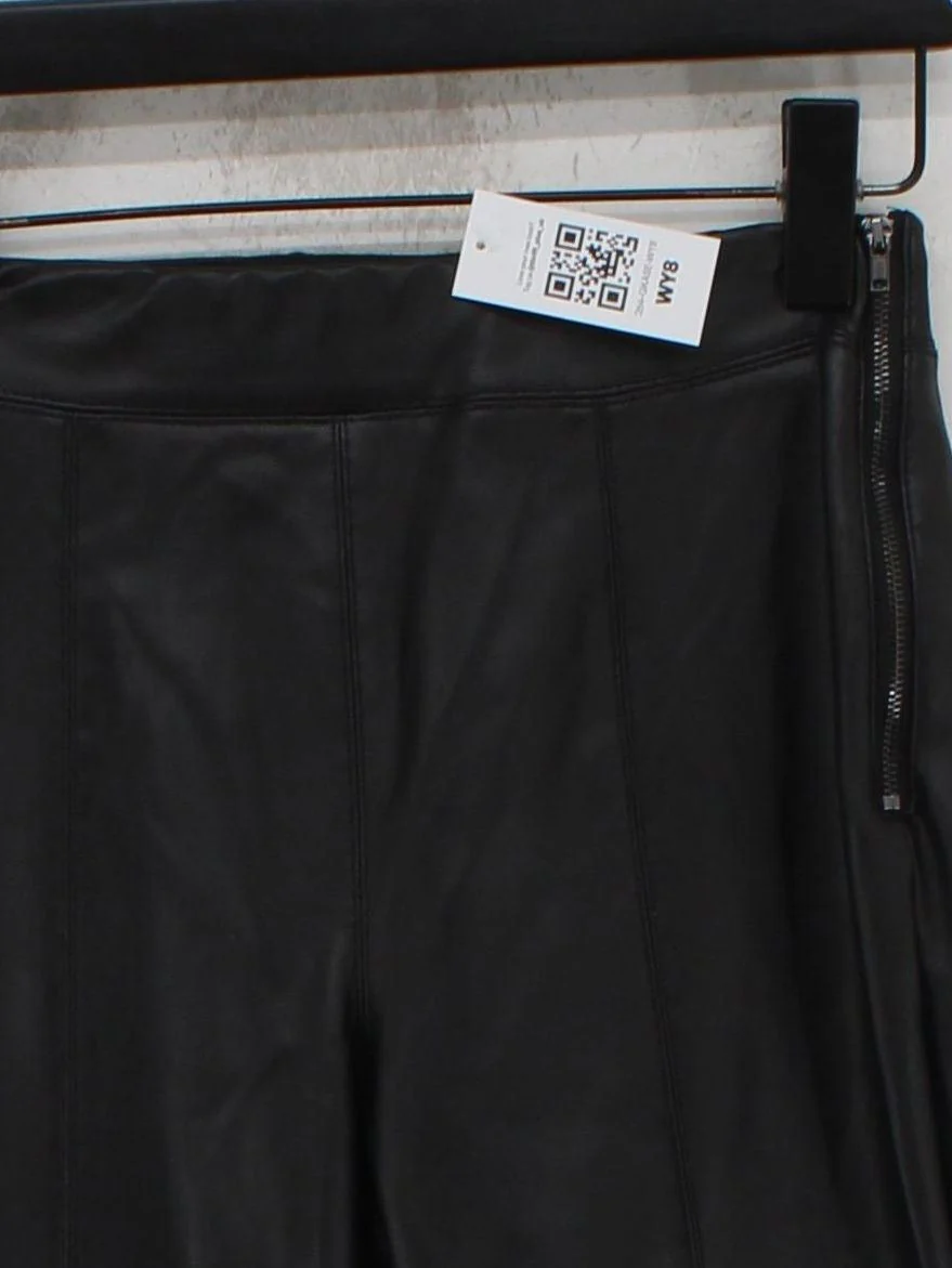 Topshop Women's Trousers UK 8 Black Polyester with Elastane Skinny Chino - Image 3