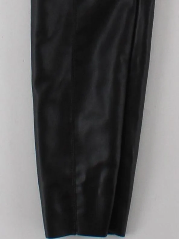 Topshop Women's Trousers UK 8 Black Polyester with Elastane Skinny Chino - Image 4