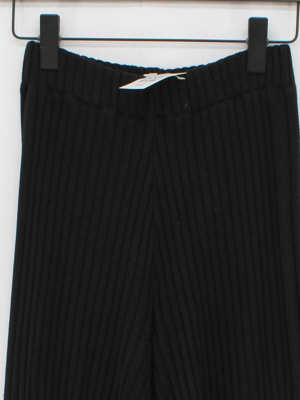 Topshop Women's Trousers XS Black Cotton with Acrylic Wide-Leg Sweatpants - Image 3