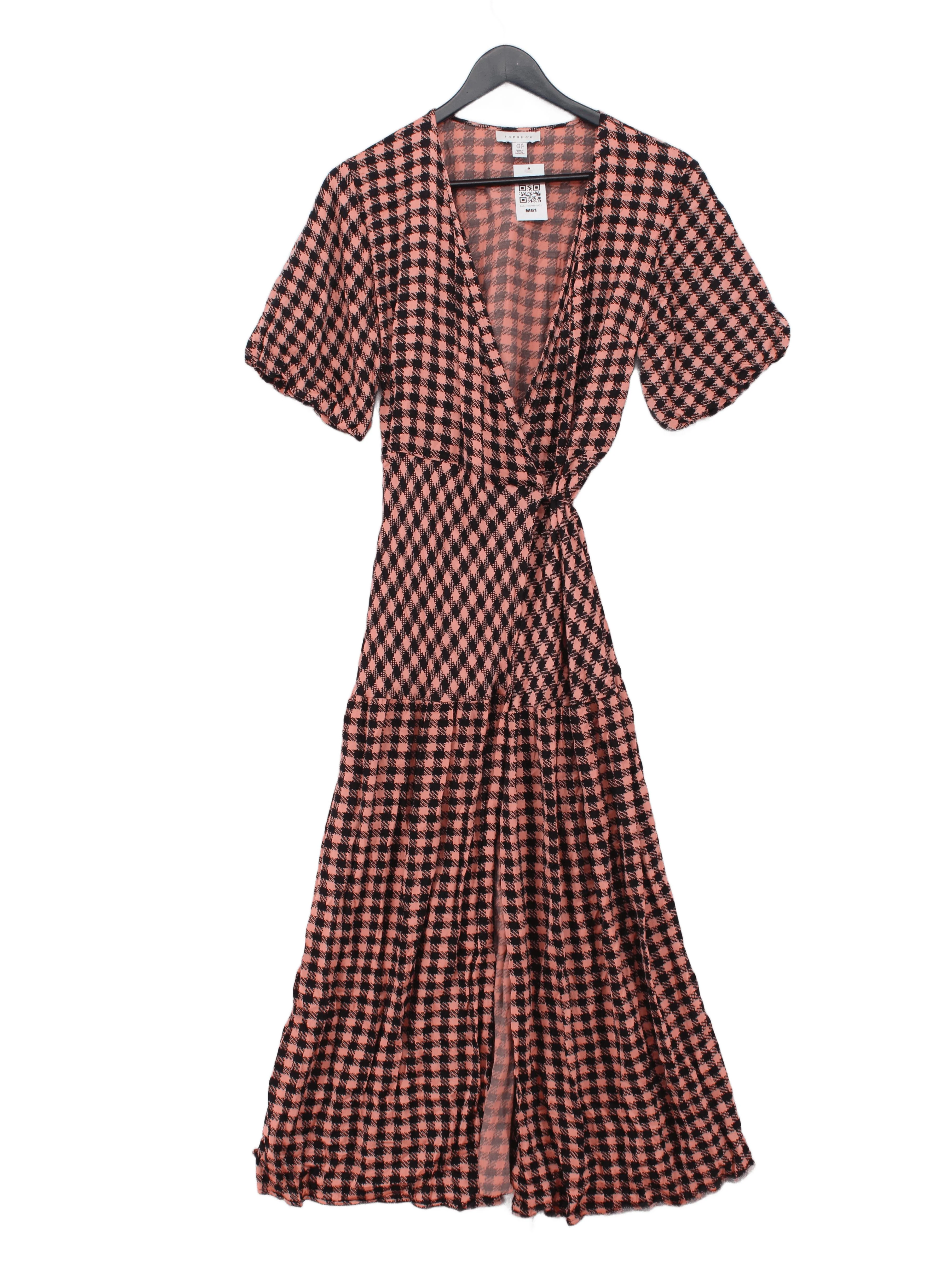 Topshop Wrap Maxi Dress UK10 in Pink