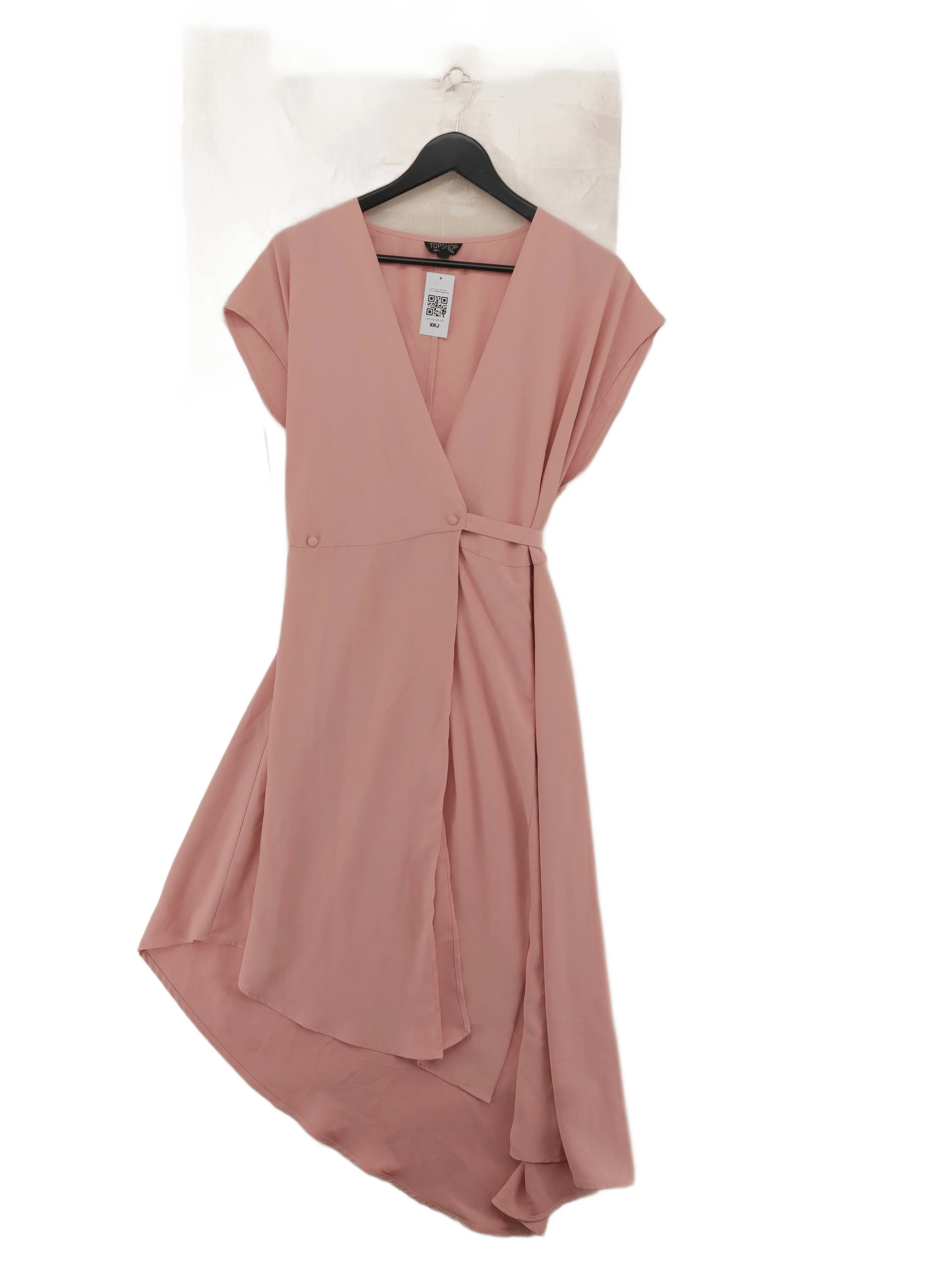 Topshop Wrap Midi Dress UK12 in Pink