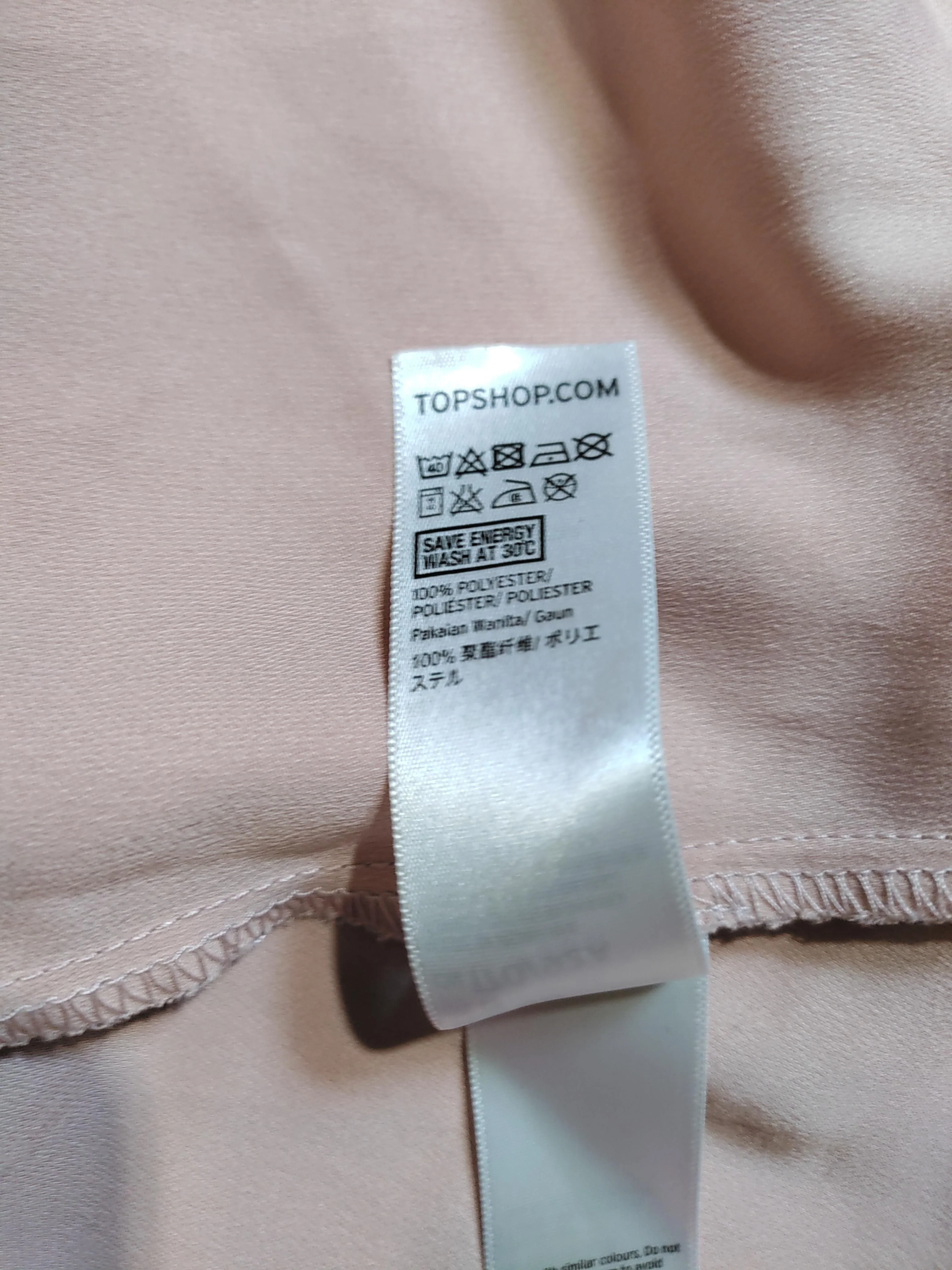 Topshop Wrap Midi Dress UK12 in Pink - Image 6