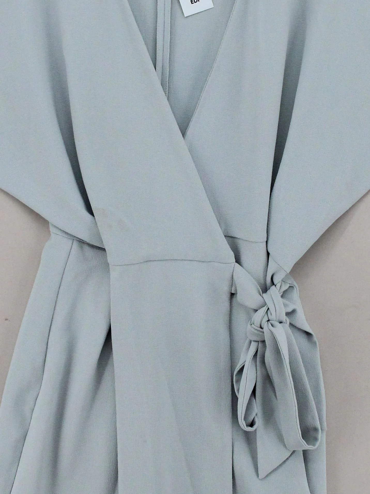 Topshop Wrap Mini Dress UK10 in Grey - Image 3